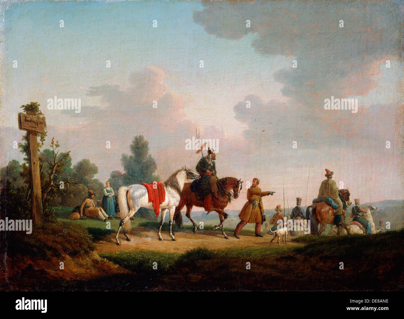 'I partigiani nel 1812", 1820. Artista: Edouard Swebach Foto Stock