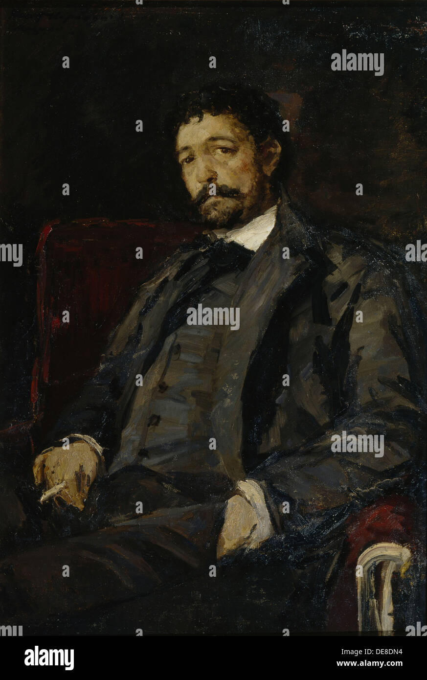 Ritratto del cantante lirico Angelo Masini (1844-1926). Artista: Korovin, Konstantin Alexeyevich (1861-1939) Foto Stock