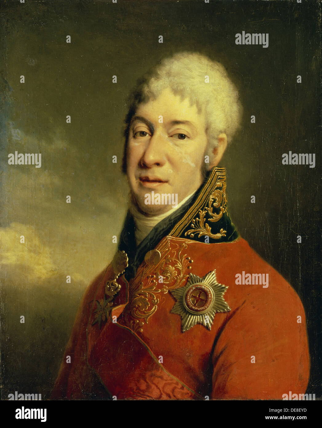 Ritratto di Ivan Vladimirovic Lopuchin (1756-1816), filosofo, mistica, scrittore e umanitarie, 1802-1804. Artista: Levitsky, Dmitri Grigorievich (1 Foto Stock