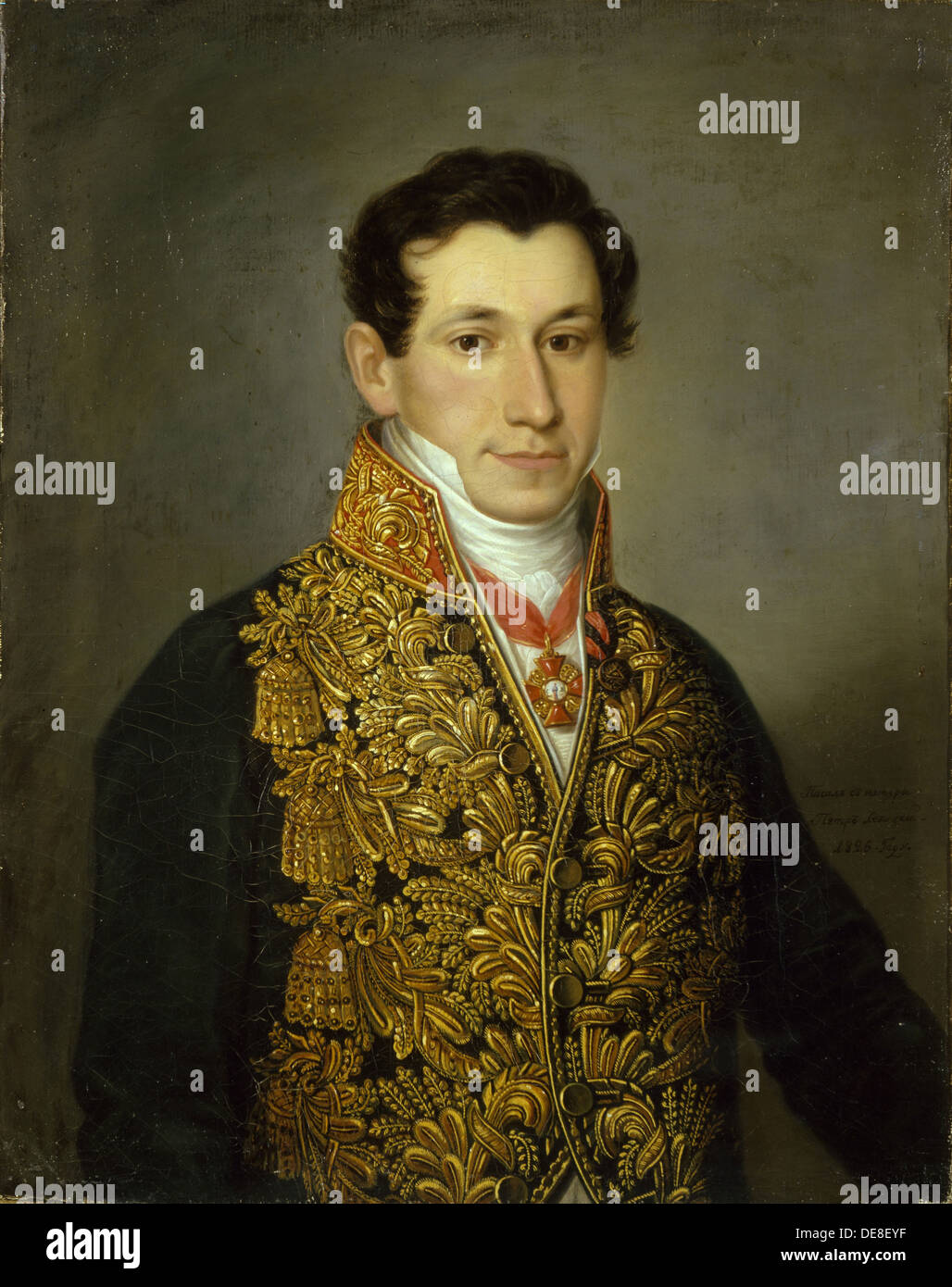 Ritratto di Grigory Mitusov (1795-1871), 1826. Artista: Levitsky, Dmitri Grigorievich (1735-1822) Foto Stock