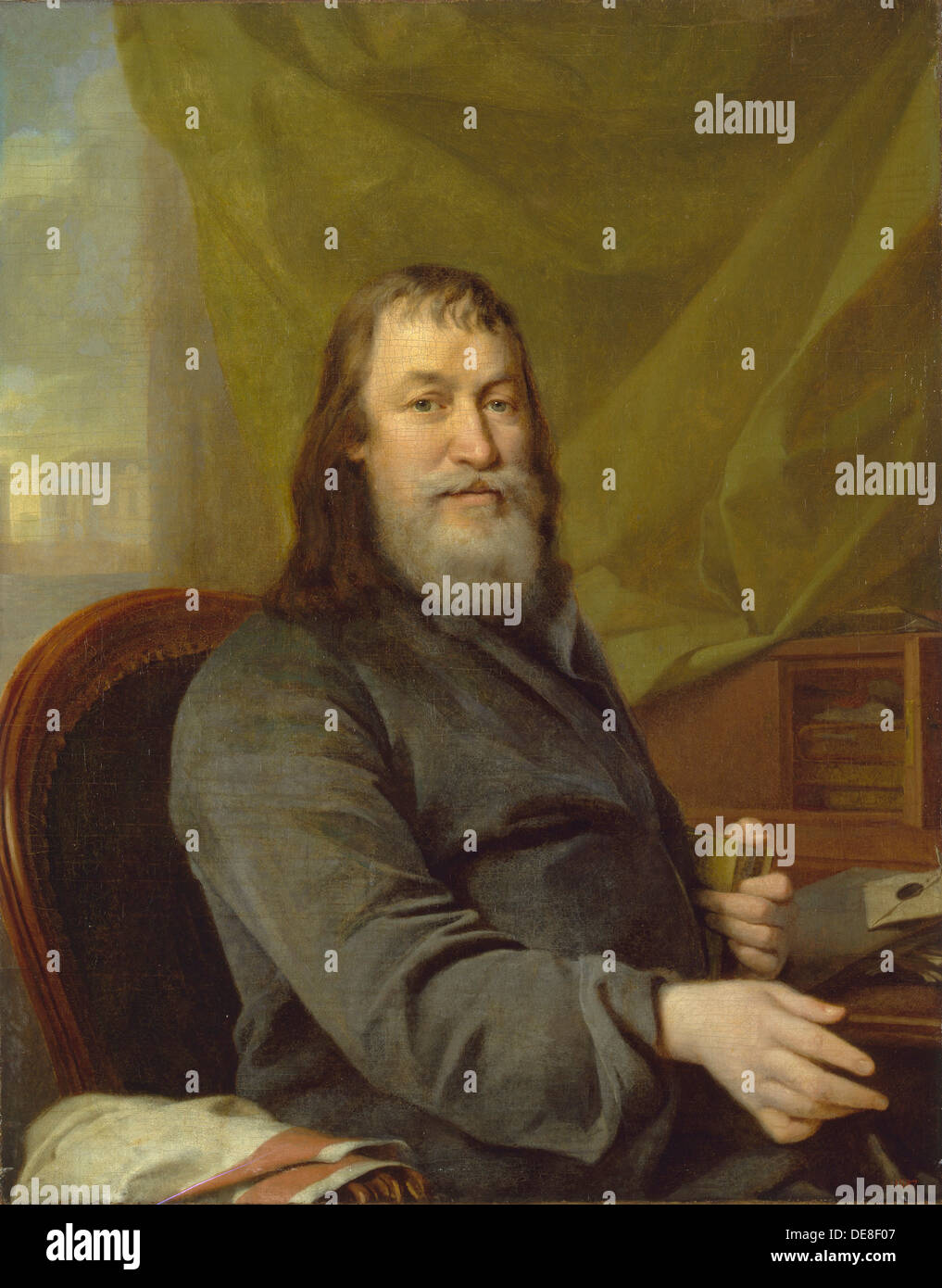 Ritratto di Ivan Kharitonovich Bilibin (grande), 1801. Artista: Levitsky, Dmitri Grigorievich (1735-1822) Foto Stock