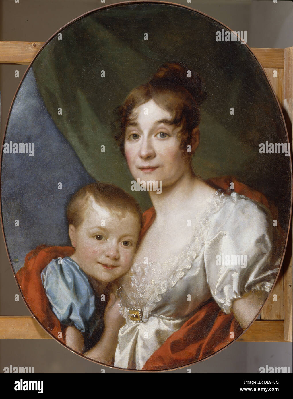 Ritratto della contessa Ekaterina Alexandrovna Shakhovskaya (1777-1846) con la figlia, 1807. Artista: Levitsky, Dmitri Grigorievich (1735-1822) Foto Stock