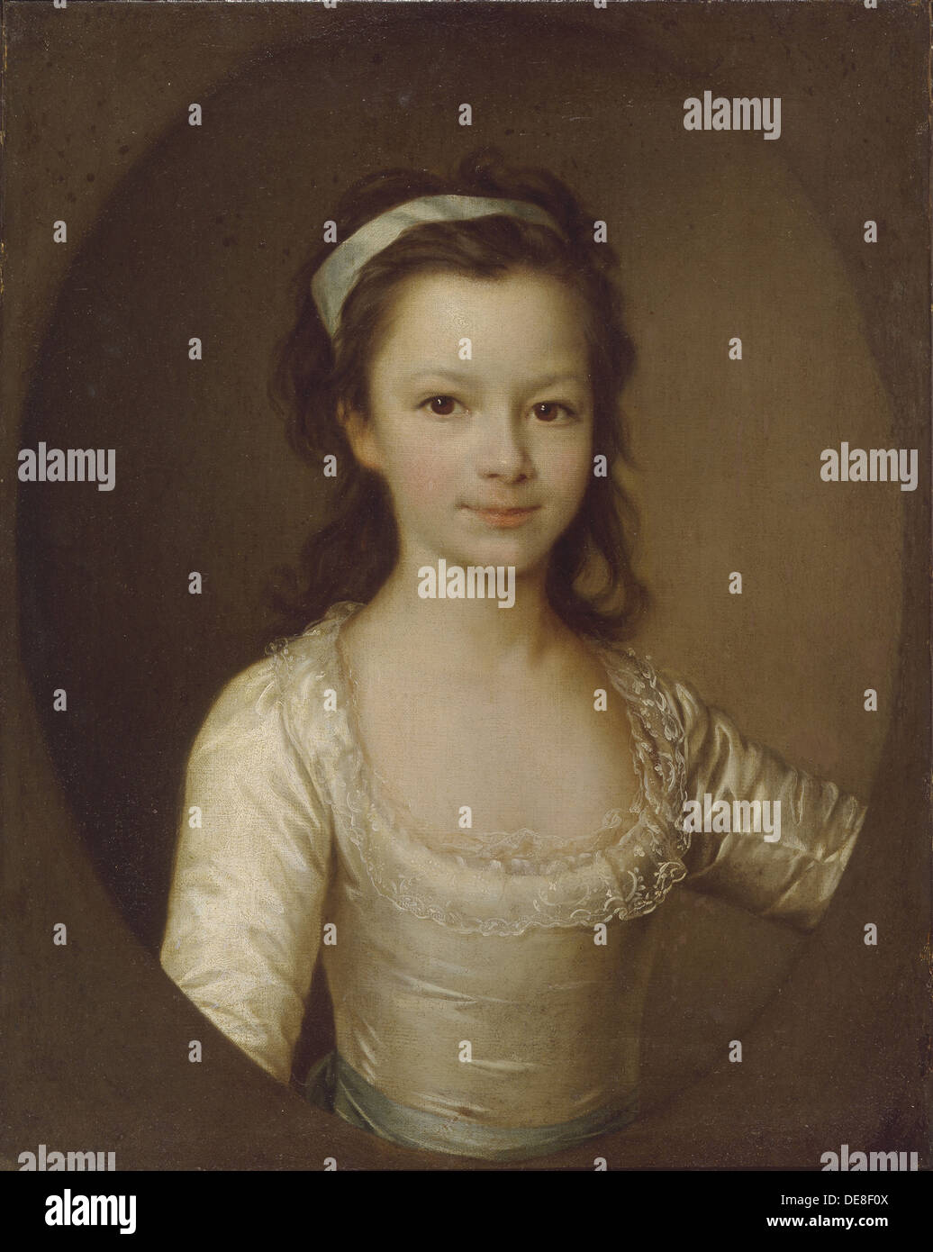 Ritratto della contessa Yekaterina Artemyevna Vorontsova (1780-1836) come bambino, fine 1780s. Artista: Levitsky, Dmitri Grigorievich (1735-1822) Foto Stock