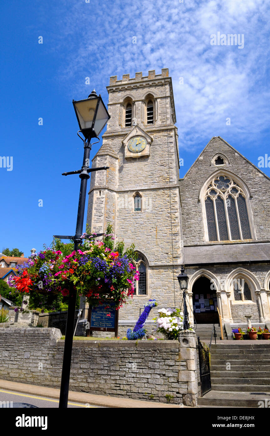 San Michele è la chiesa parrocchiale, birra, Devon, Inghilterra, Regno Unito Foto Stock