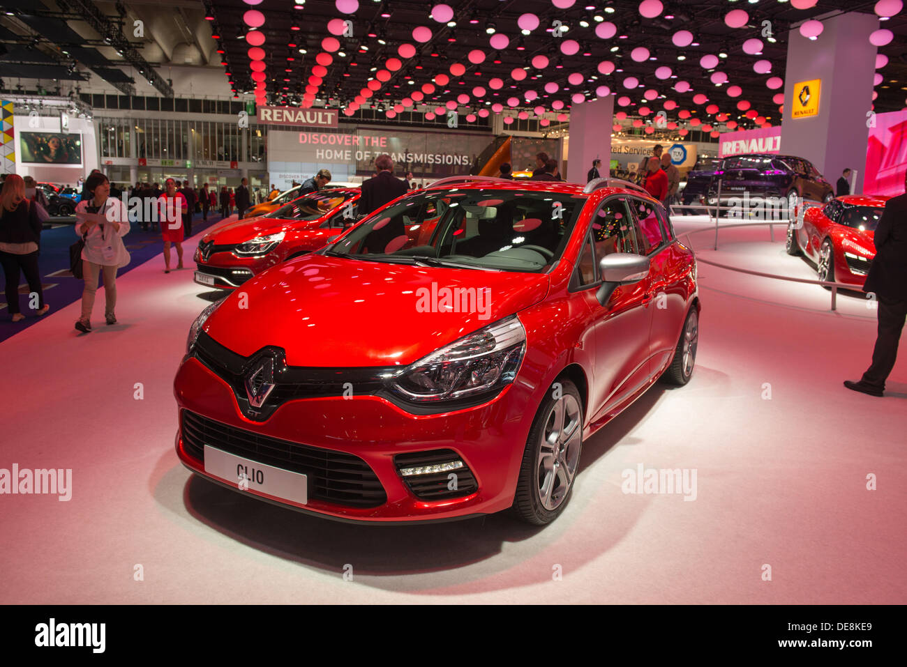 Francoforte, Germania. Undicesimo Sep, 2013. : Frankfurt International Motor Show (IAA) 2013. Renault Clio © Alexey Zarubin/Alamy Live News Foto Stock