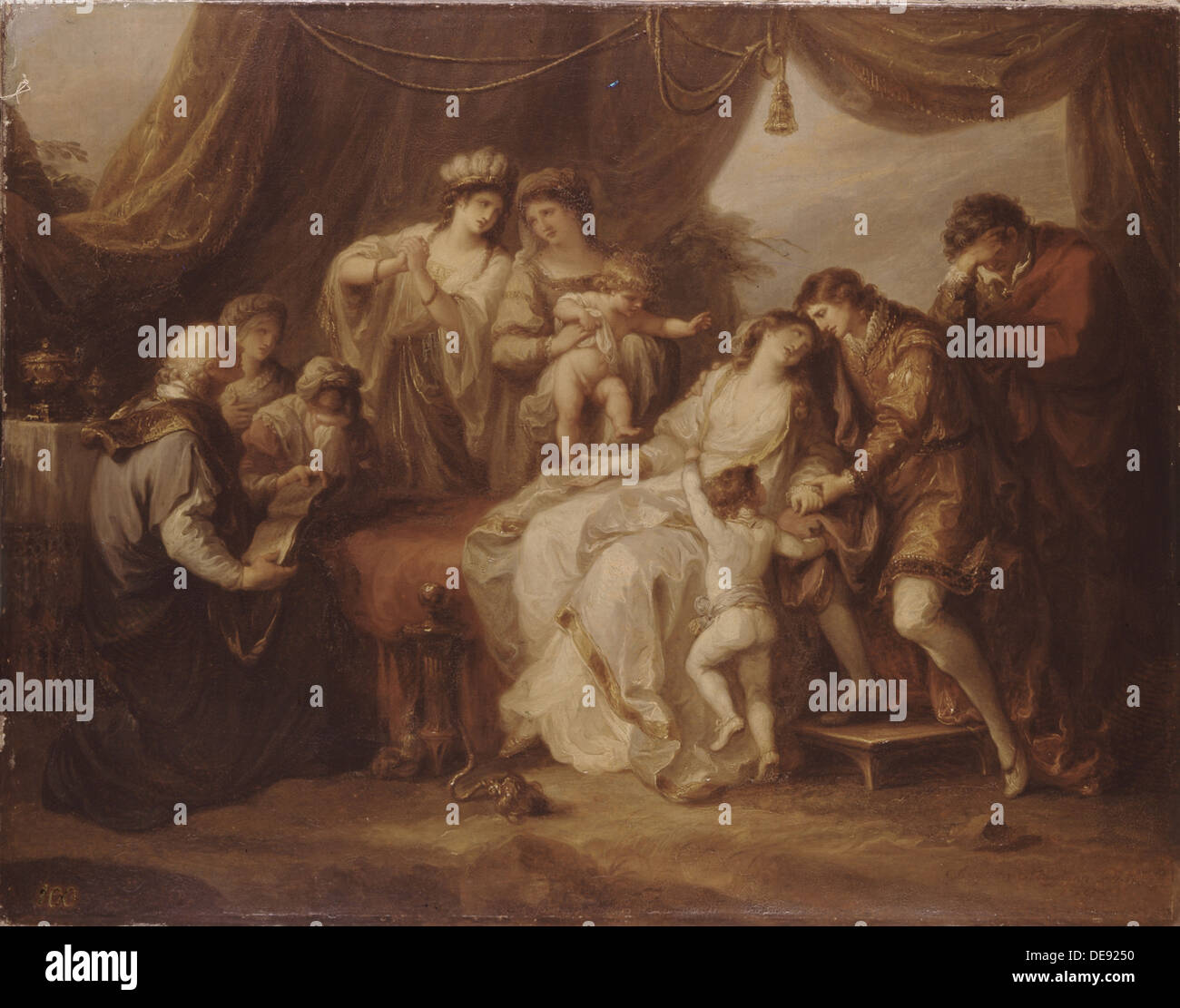 Avvelenato Eleanor, 1782. Artista: Kauffmann, Angelika (1741-1807) Foto Stock