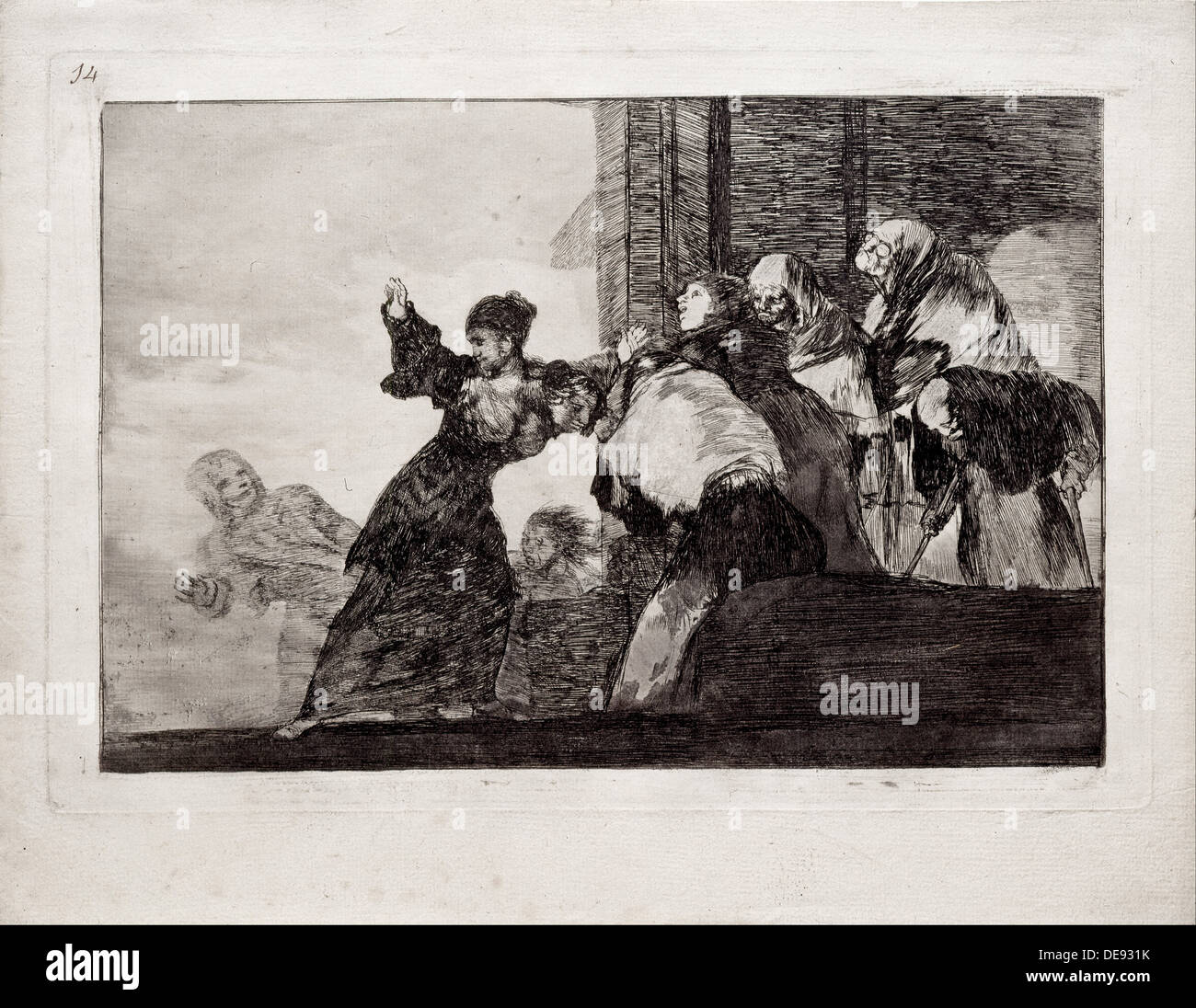 Poveri follia (dalla serie Los Disparates (Follie), 1815-1819. Artista: Goya Francisco de (1746-1828) Foto Stock