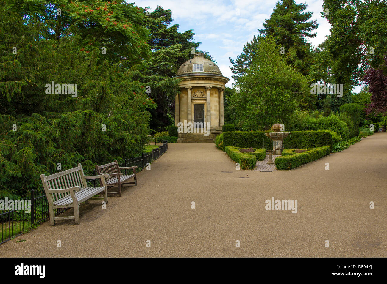 Jephson Memorial in Jephson Gardens, Royal Leamington Spa Warwickshire. Foto Stock