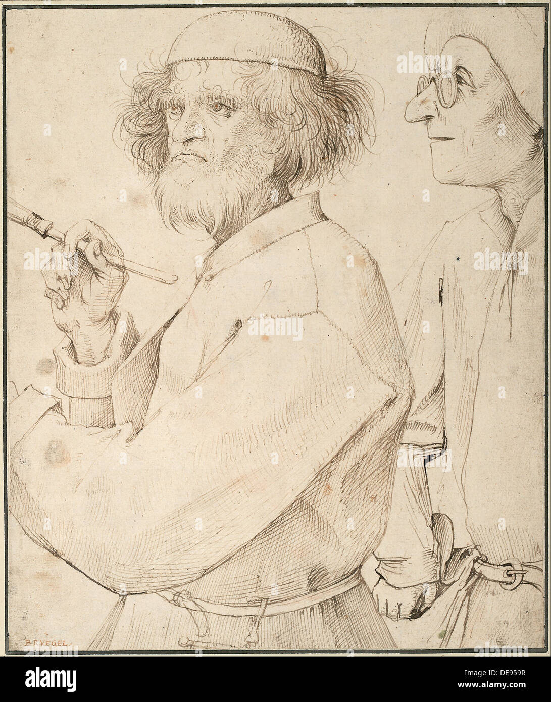 Il pittore e il compratore, c. 1565. Artista: Bruegel (Brueghel) il Vecchio, Pieter (CA) 1525-1569 Foto Stock