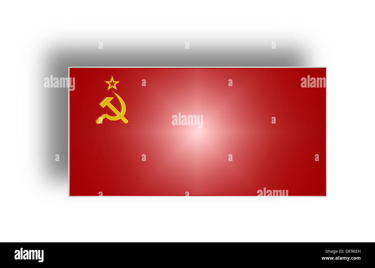 Bandiera dell'Unione Sovietica da 1923 a 1991 (stilizzata I). Foto Stock