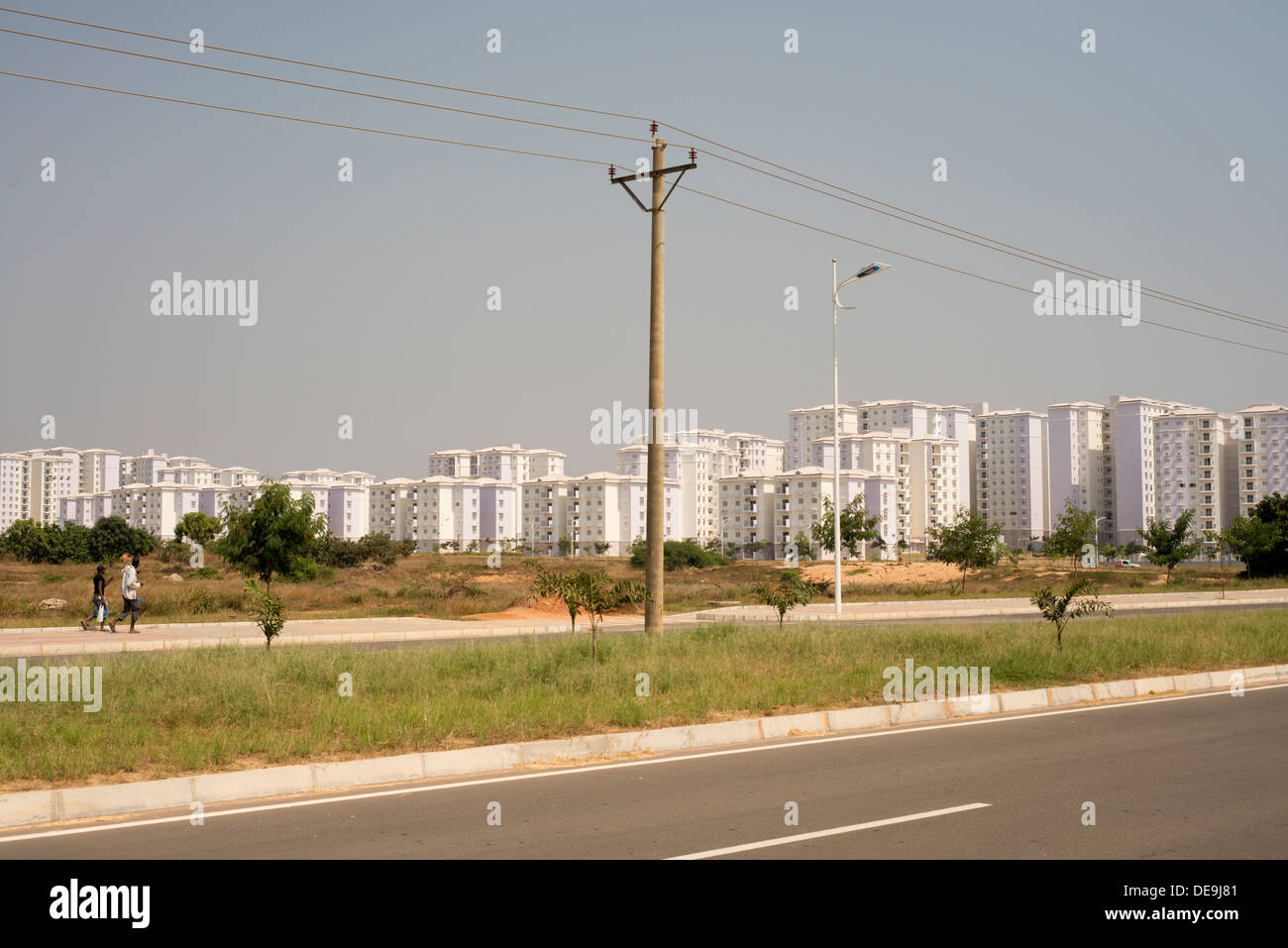 La nuova città cinese Kilamba, Angola Foto Stock