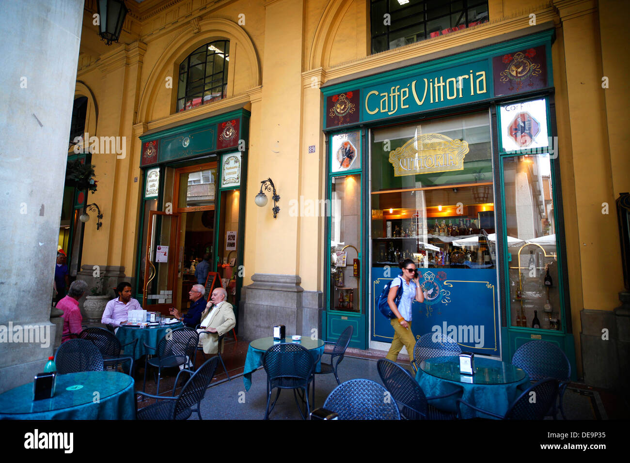 Caffe Vittoria, Chieti, Italia. Foto Stock