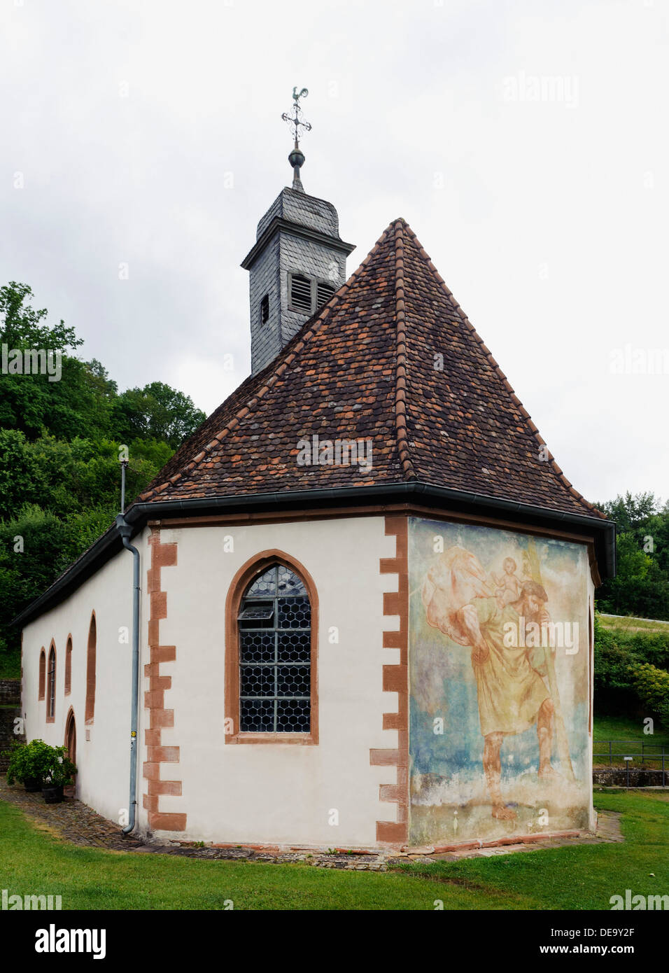 Tardo gotico Amorsbrunn cappella dal 1521 in Amorbach , Foresta di odi Baviera, Germania Foto Stock
