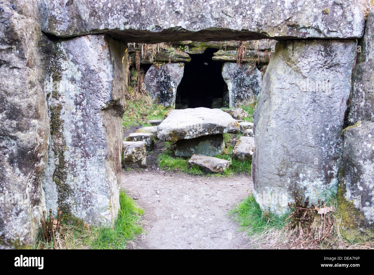 Druid tempio vicino Ilton, Masham, North Yorkshire Regno Unito Foto Stock