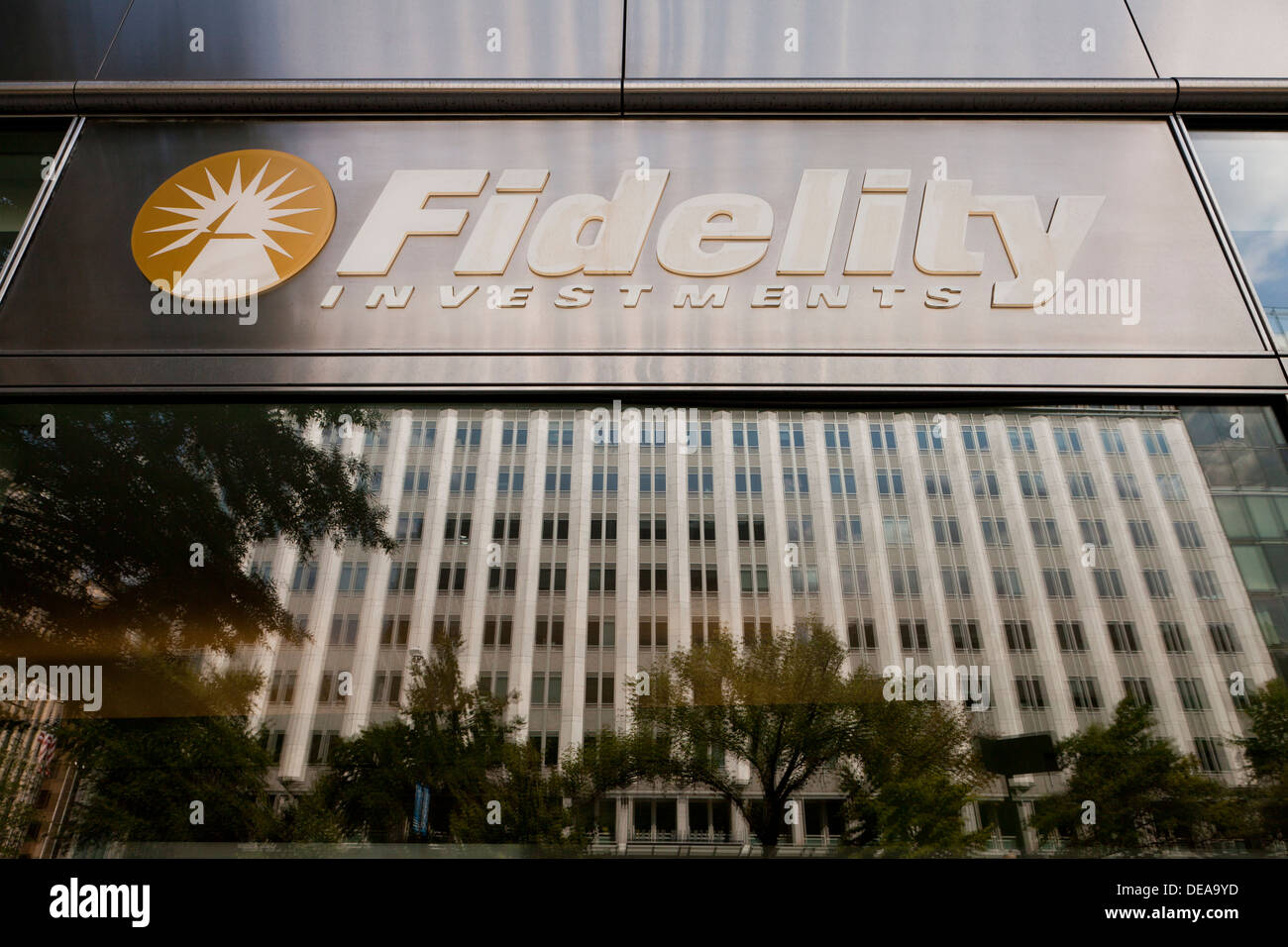 Fidelity Investments segno di office Foto Stock