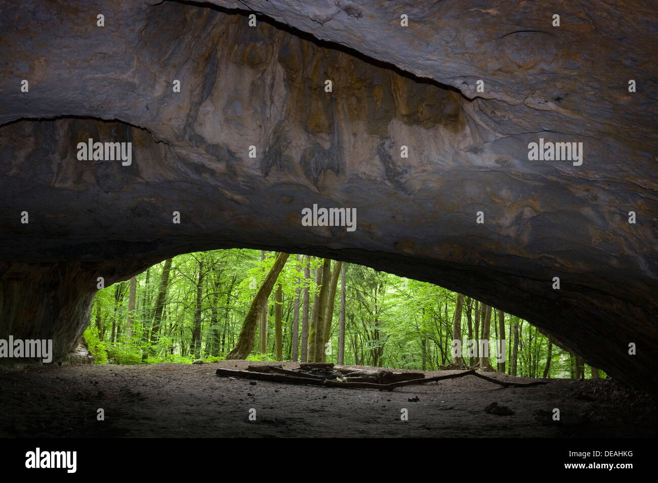 Pekarna grotta, nazionale monumento naturale, Moravsky Kras, Carso Moravo, regione Moravia del Sud, Repubblica Ceca, Europa Foto Stock