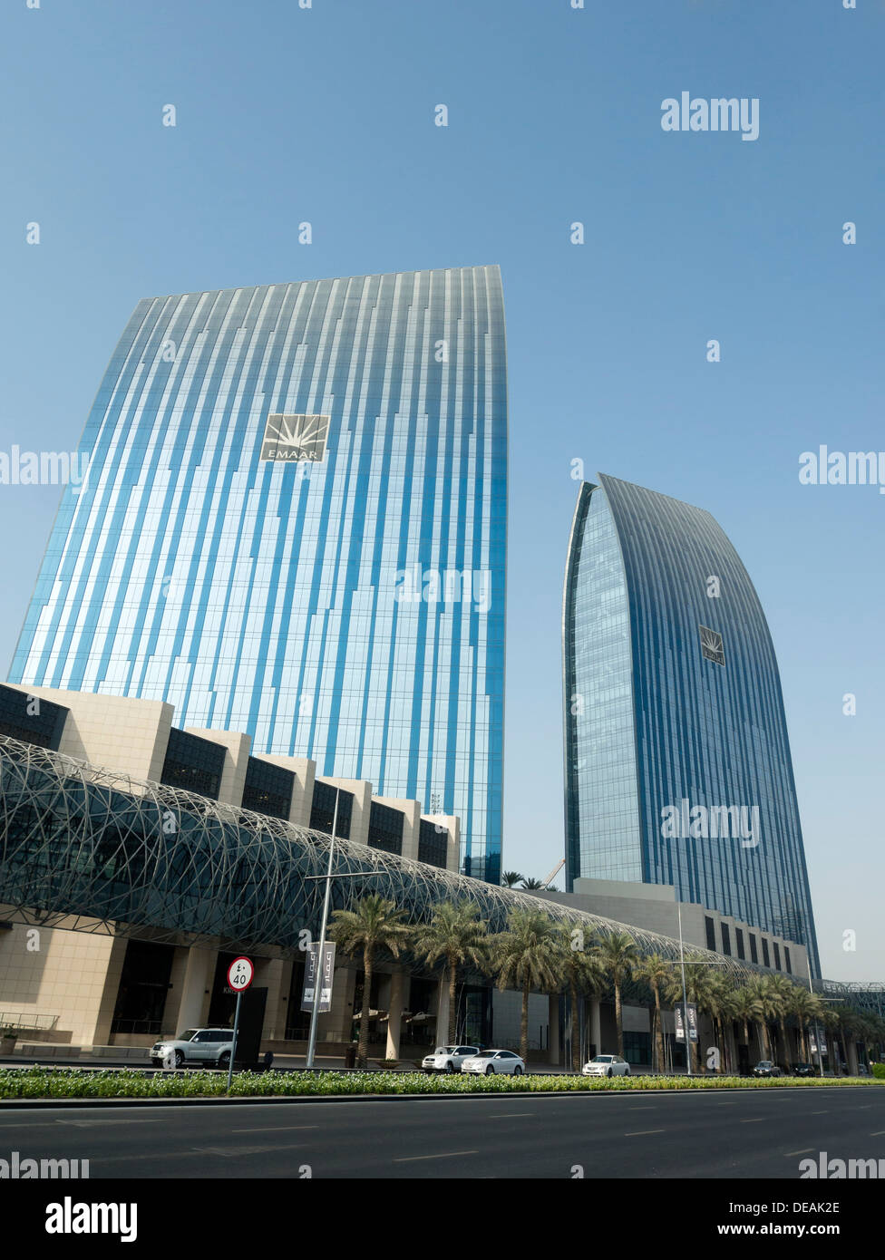 La sede centrale della società di Emaar in Dubai Emirati Arabi Uniti Foto Stock