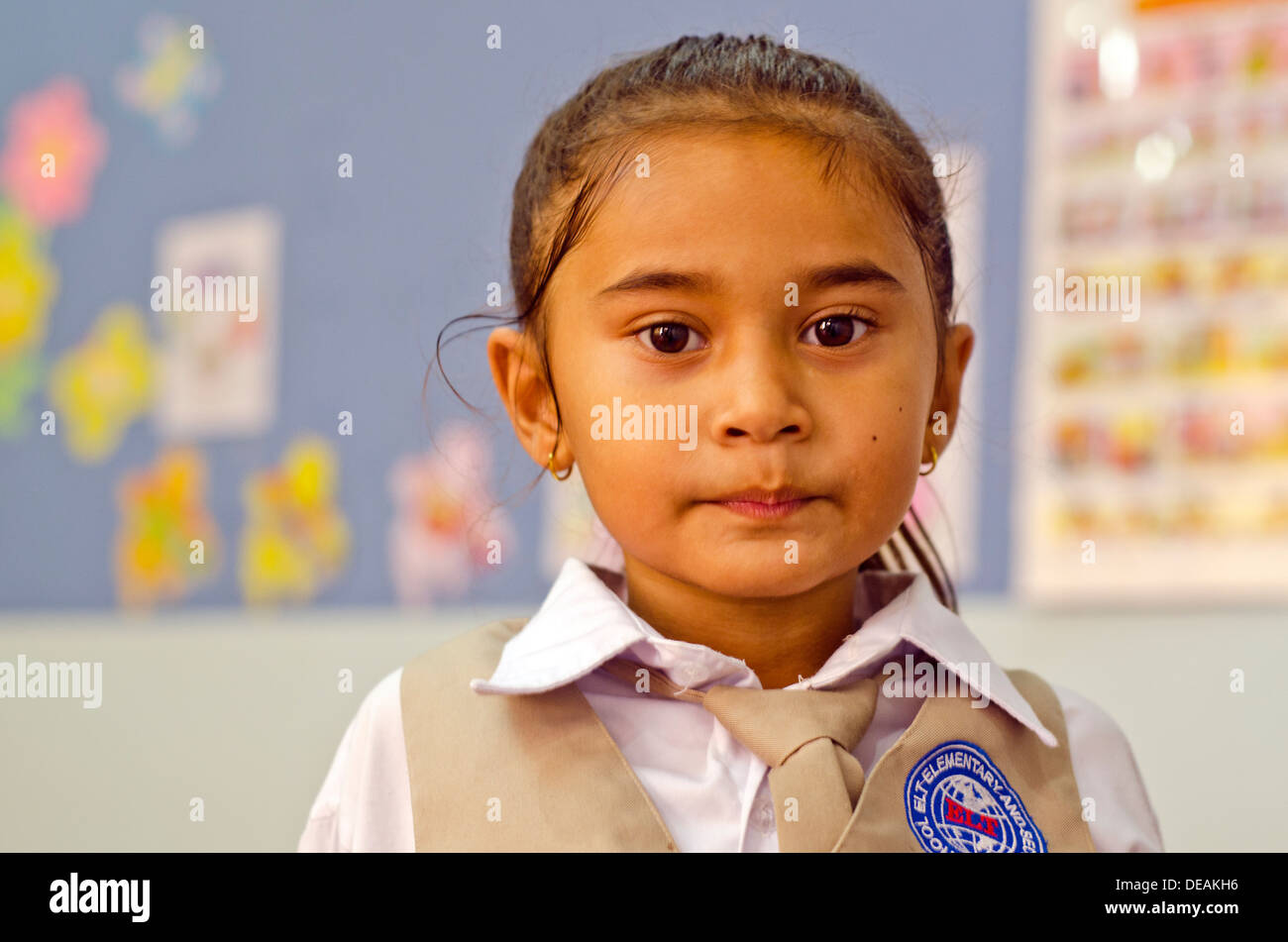 Il Khmer kindergarten studente, Phnom Phen ,Cambogia Foto Stock