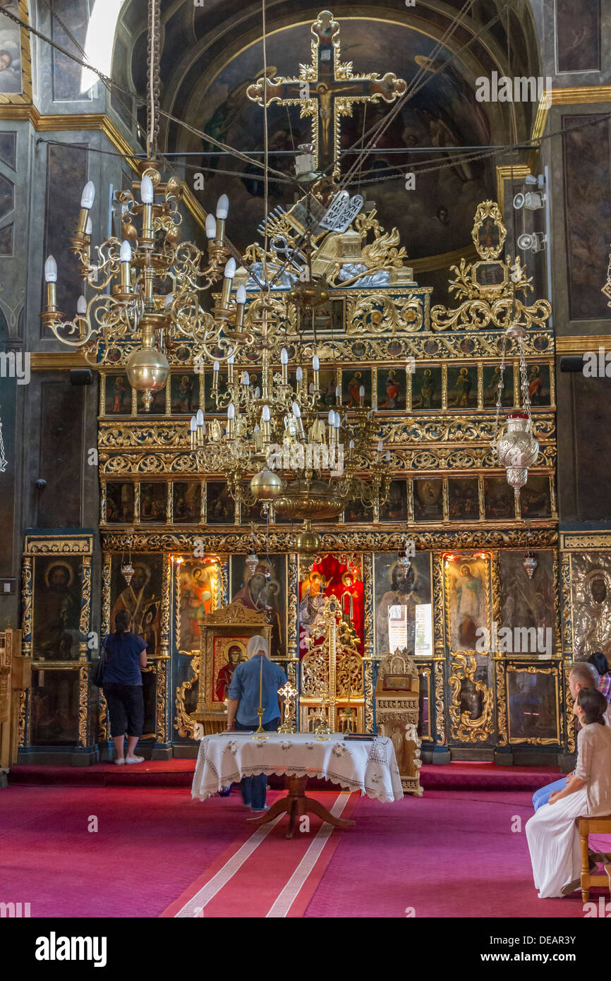 Romania Bucarest, antica corte chiesa di Sant'Antonio, interno Foto stock -  Alamy