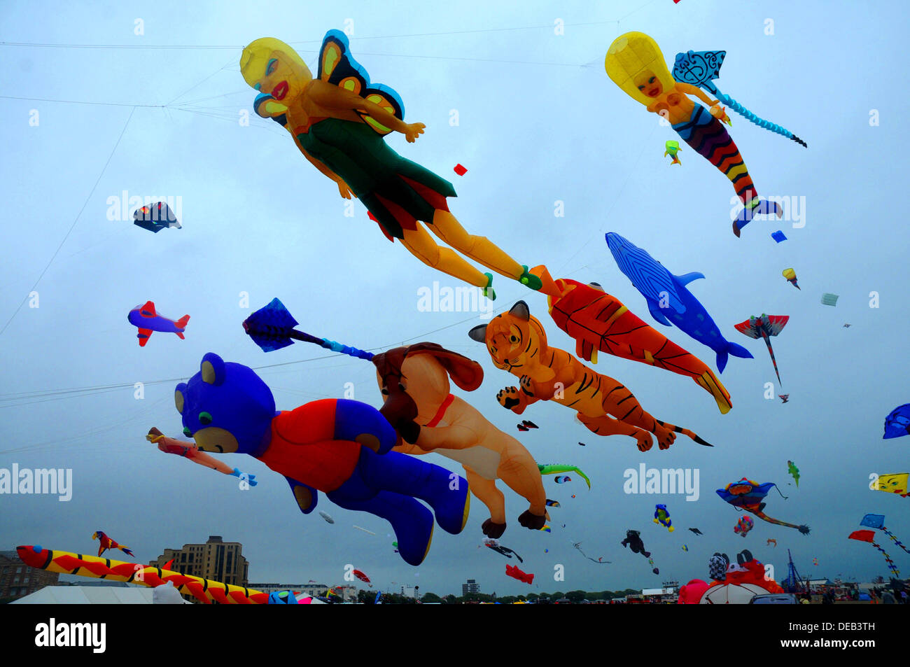 L'annuale festival di kite a Southsea, Hampshire Agosto 2013 Foto Stock