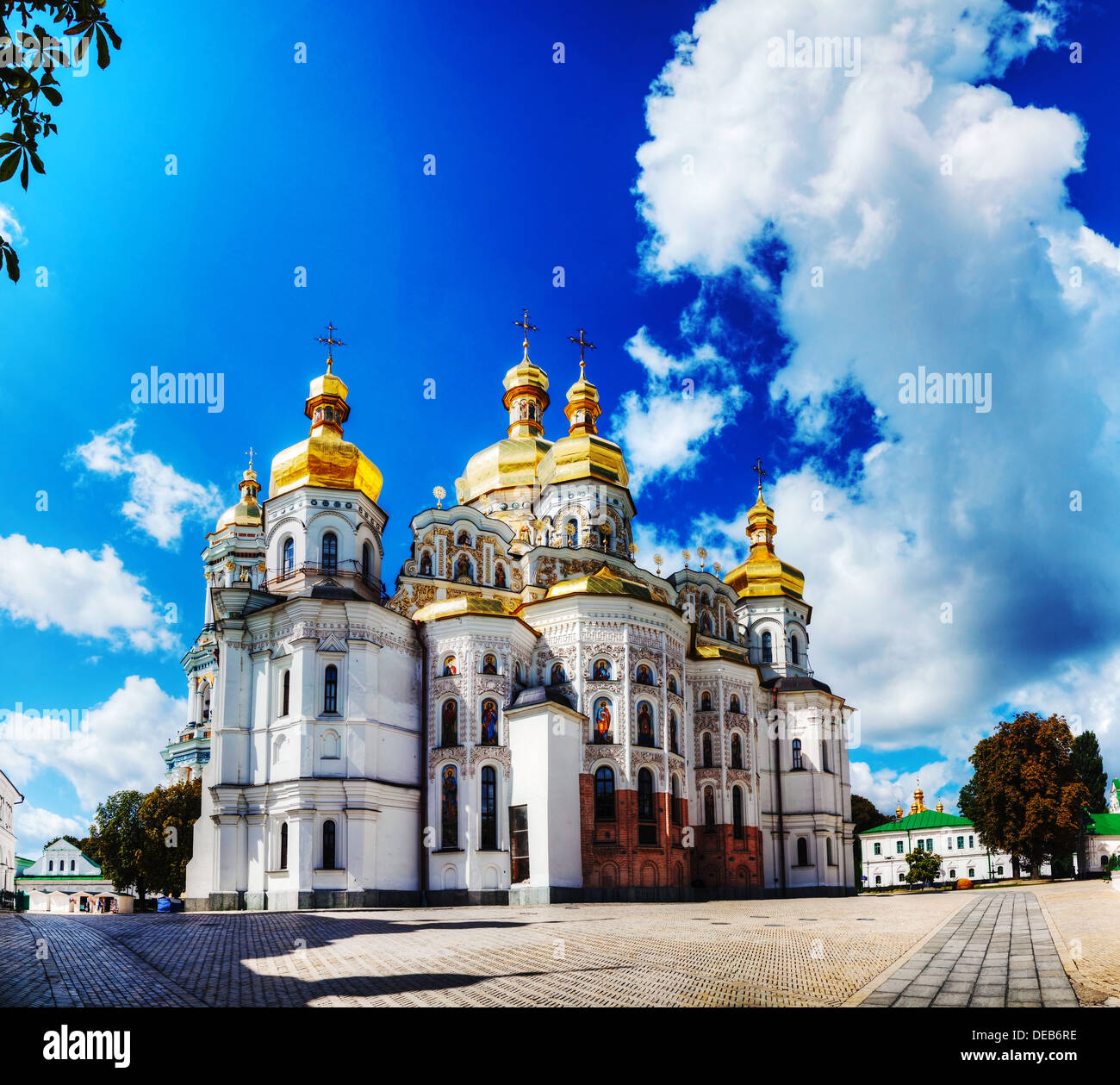 Kiev Pechersk Lavra monastero a Kiev in Ucraina al mattino Foto Stock