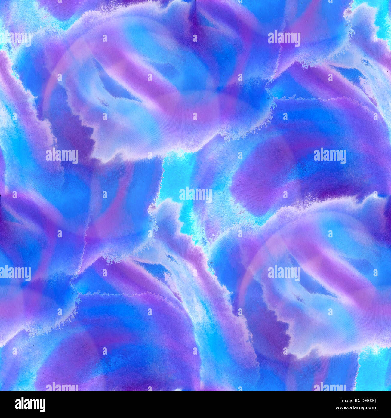Il bagliore dal blu vernice viola acquerello seamless texture con macchie e striature Foto Stock Il bagliore dal blu vernice viola acquerello seamless texture con macchie e striature Foto Stock