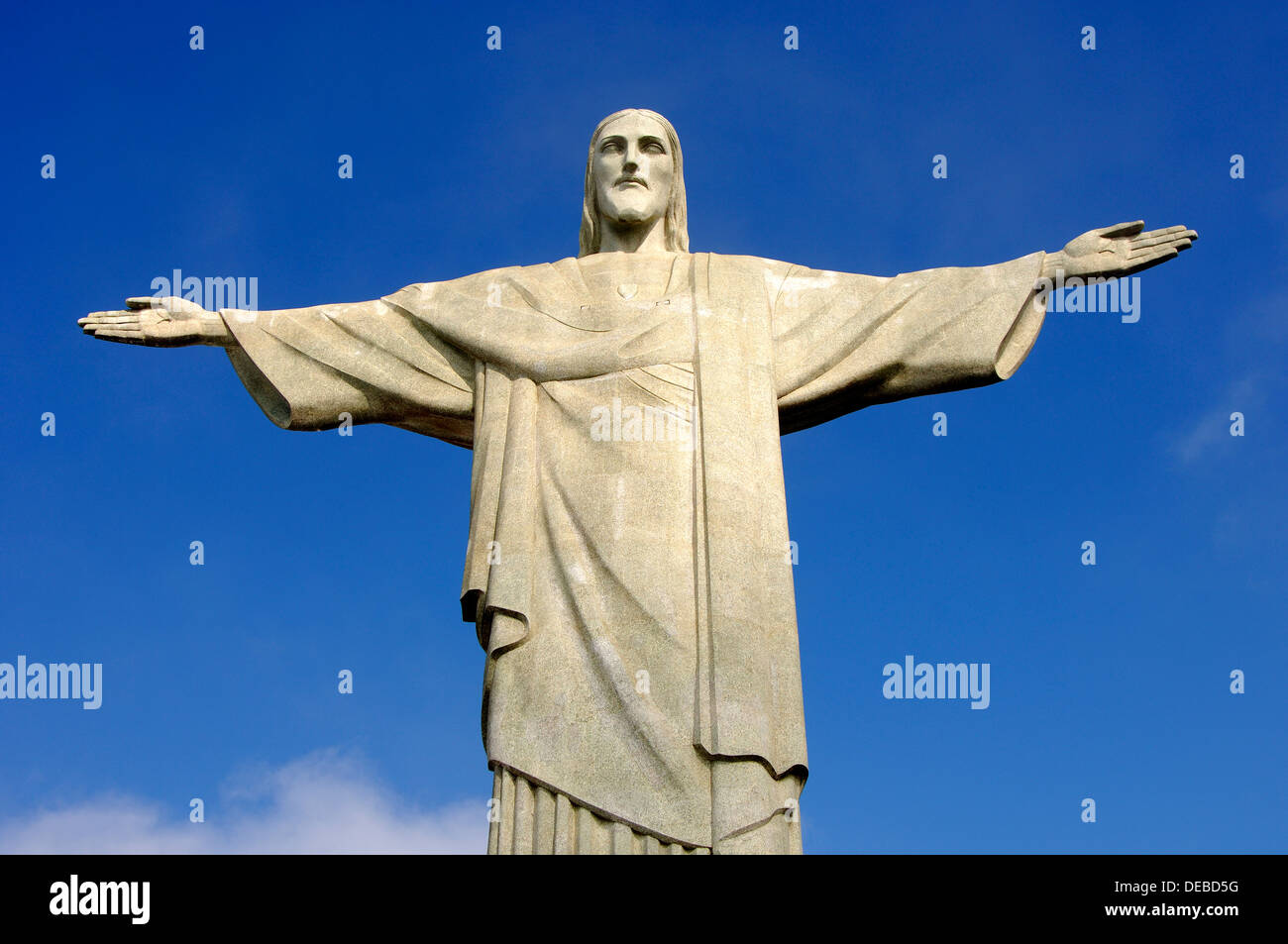 Statua del Cristo Redentore, monte Corcovado, Rio de Janeiro, Brasile Foto Stock