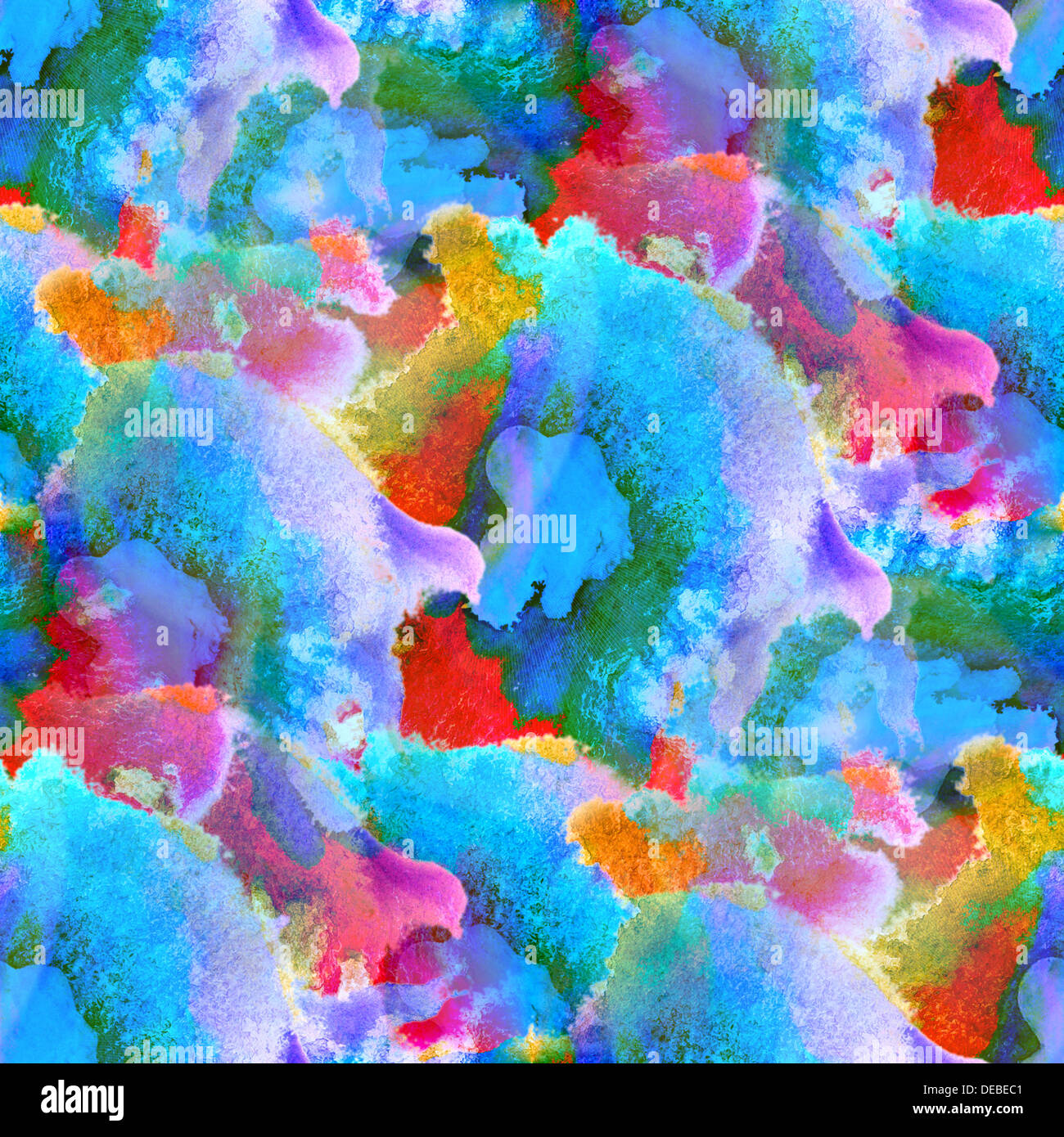 Abbagliamento da perfetta blu rosso arte macro texture di sfondo di acquarelli Foto Stock