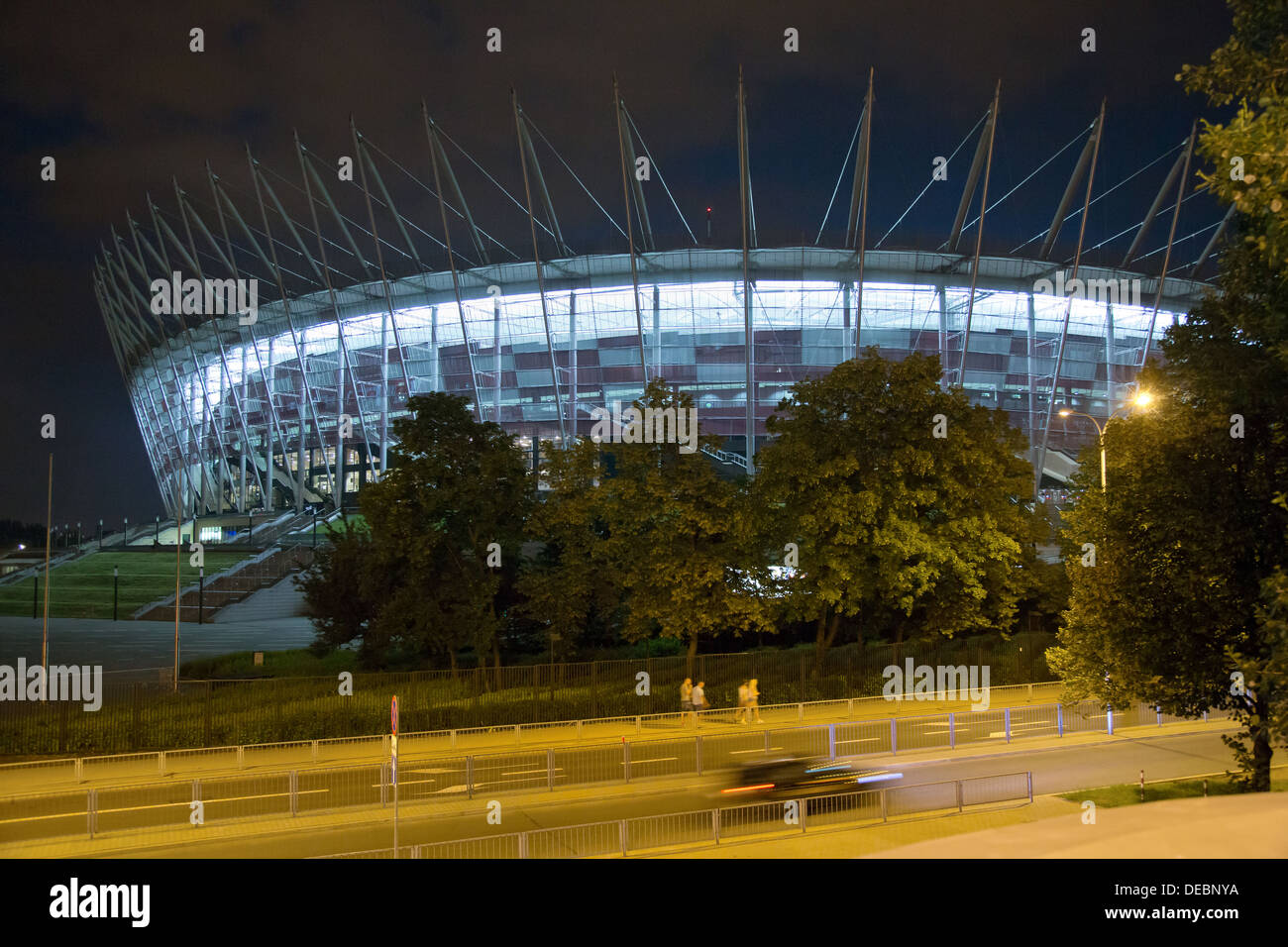 Varsavia, Polonia, guardando verso lo Stadio Nazionale, Stadio Narodowy Foto Stock