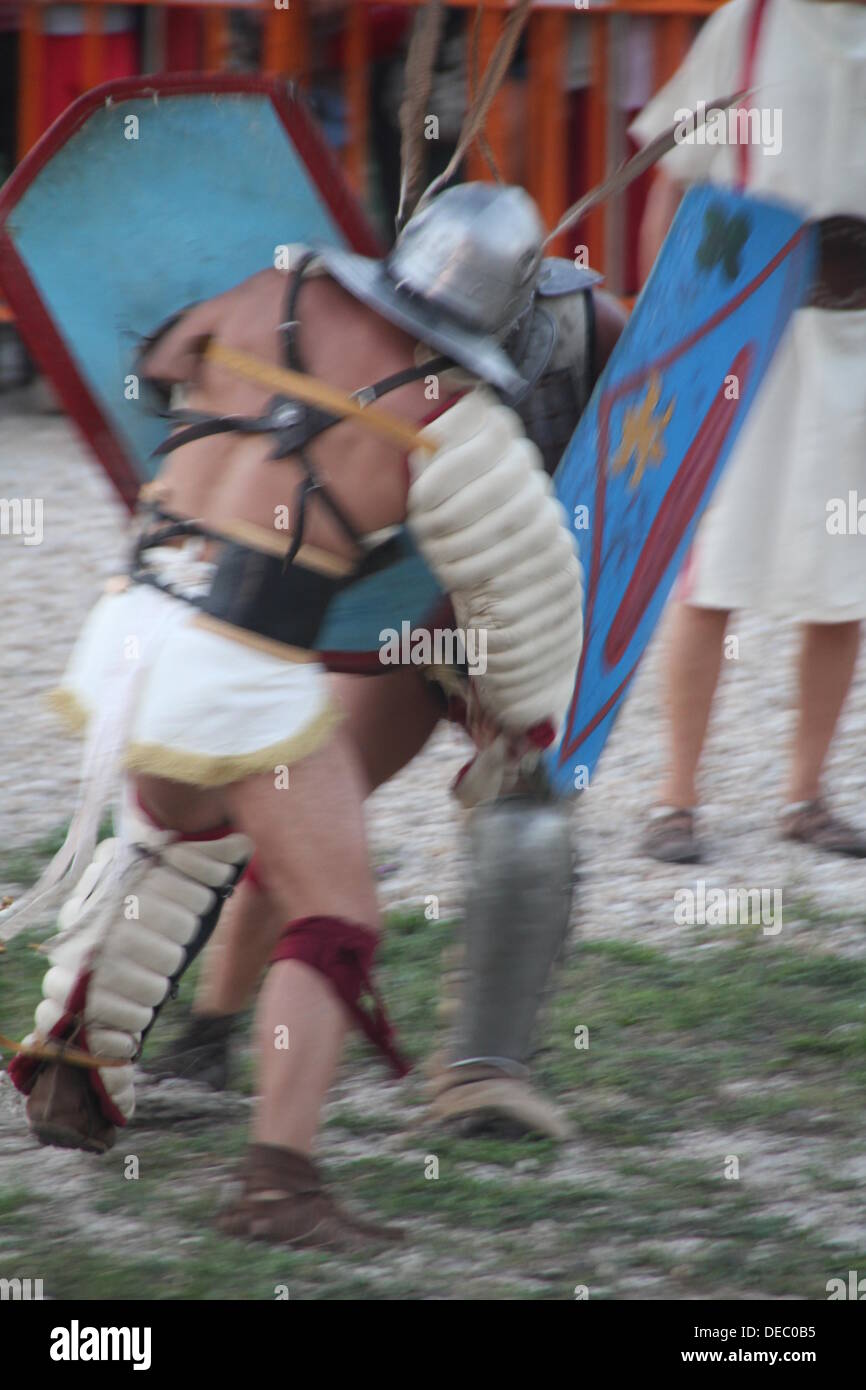 Roma, 14 settembre 2013- Ludi Romani- 4 festival internazionale della cultura romana e di civiltà al Circo Massimo Foto Stock