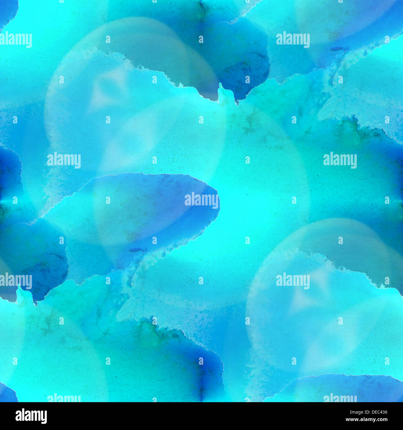 Abbagliamento da vernice blu acquerello seamless texture con macchie e striature Foto Stock Abbagliamento da vernice blu acquerello seamless texture con macchie e striature Foto Stock