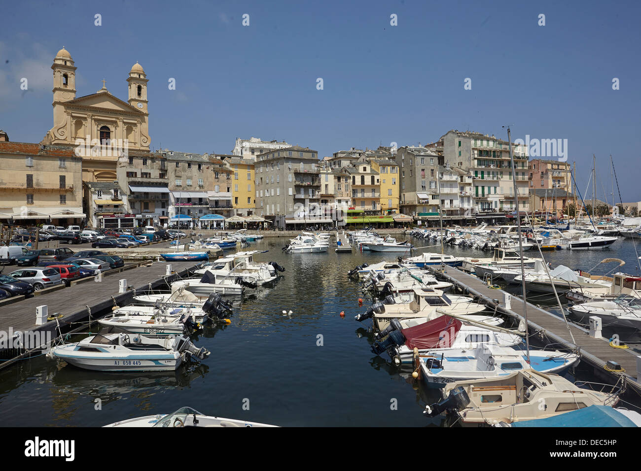 Storico Porto di Bastia, Bastia, Corsica, Francia Foto Stock