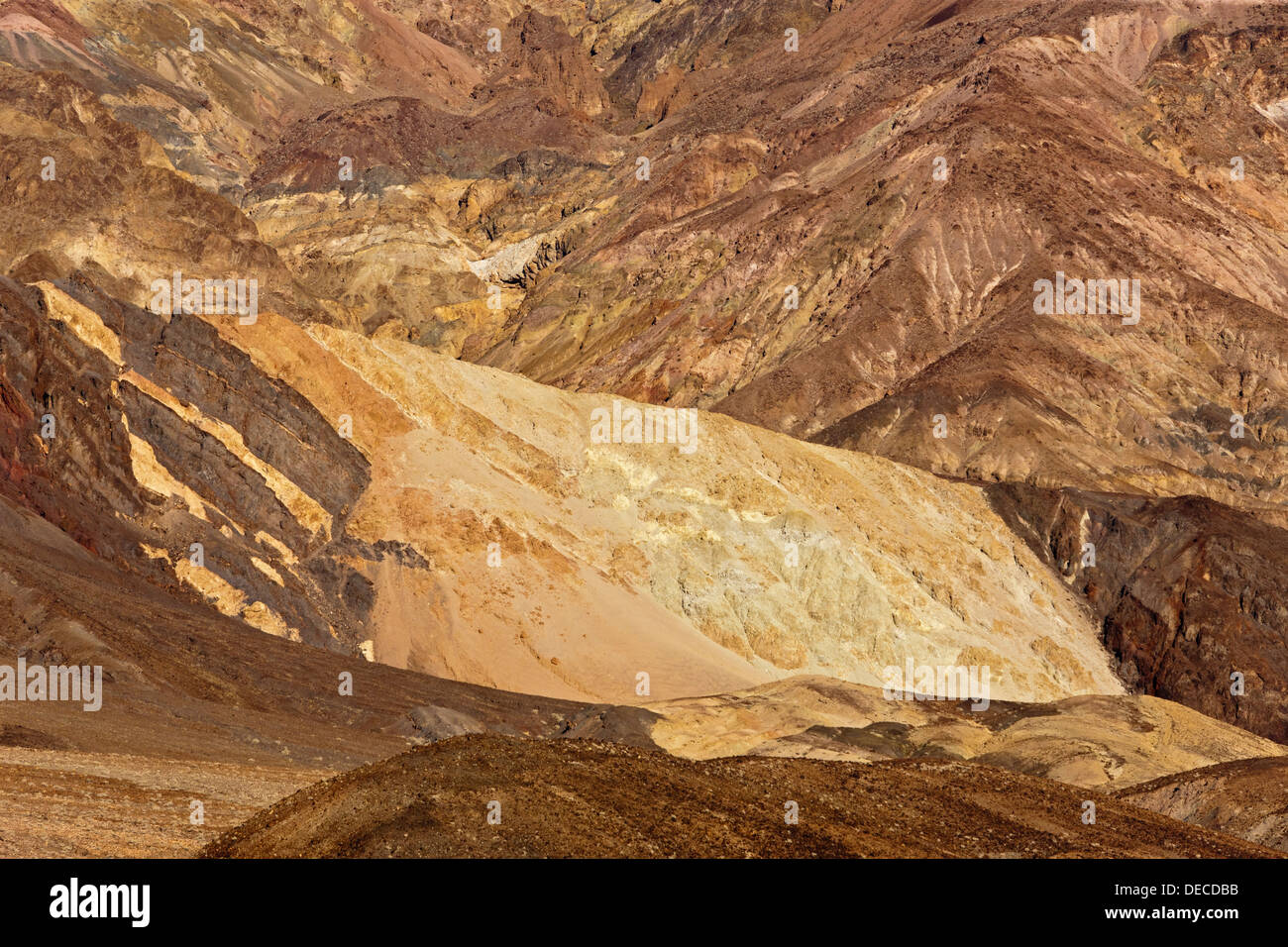 Le colline di artisti Drive, Death Valley, California, Stati Uniti d'America. JMH5385 Foto Stock