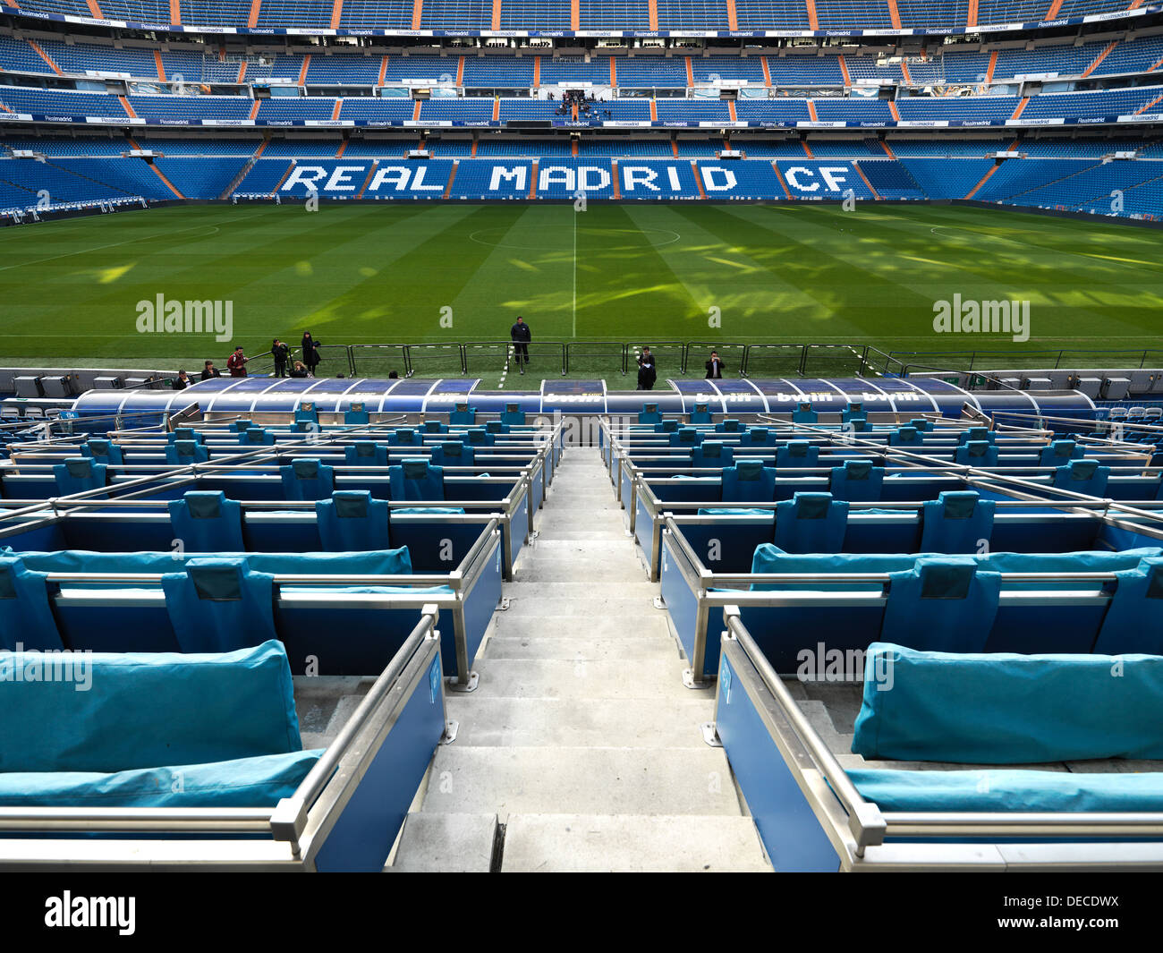 Madrid, Spagna, affacciato al Estadio Santiago Bernabeu Foto Stock