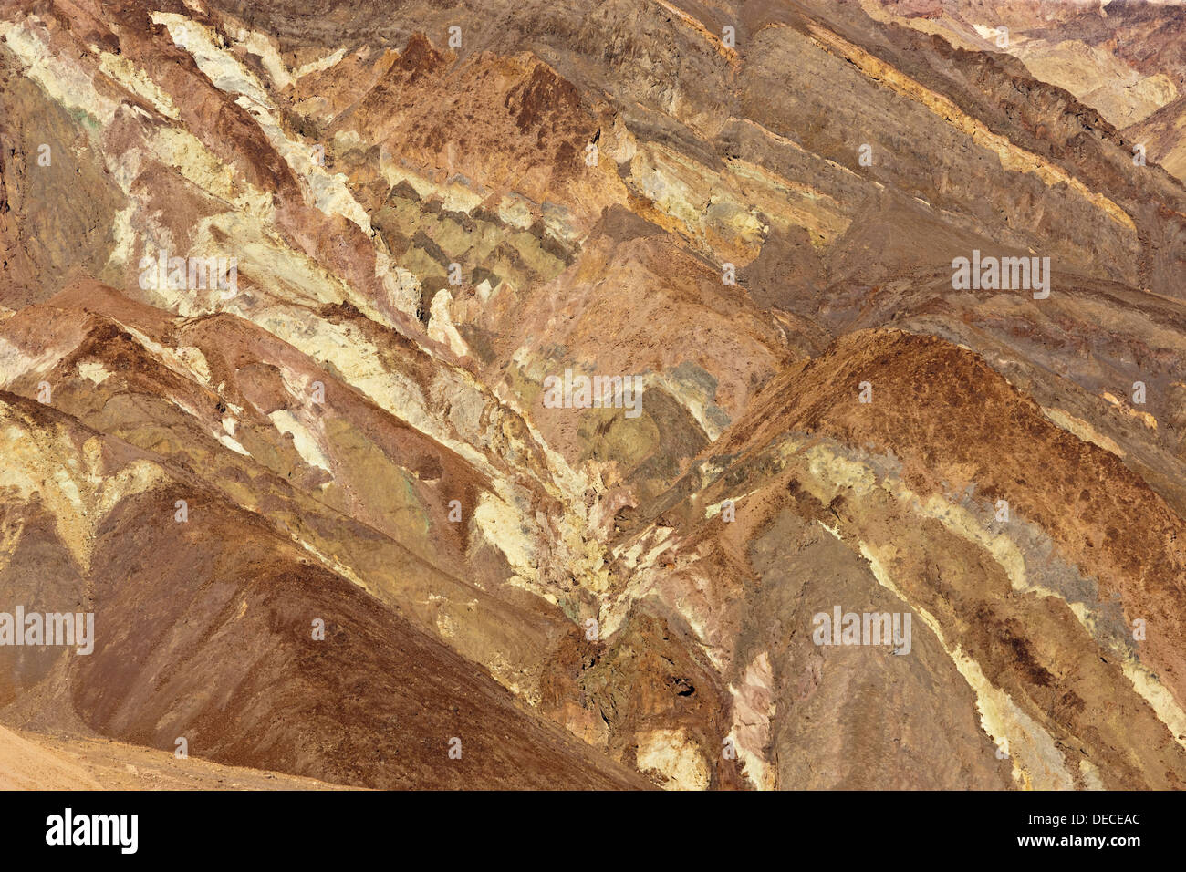Le colline di artisti Drive, Death Valley, California, Stati Uniti d'America. JMH5389 Foto Stock
