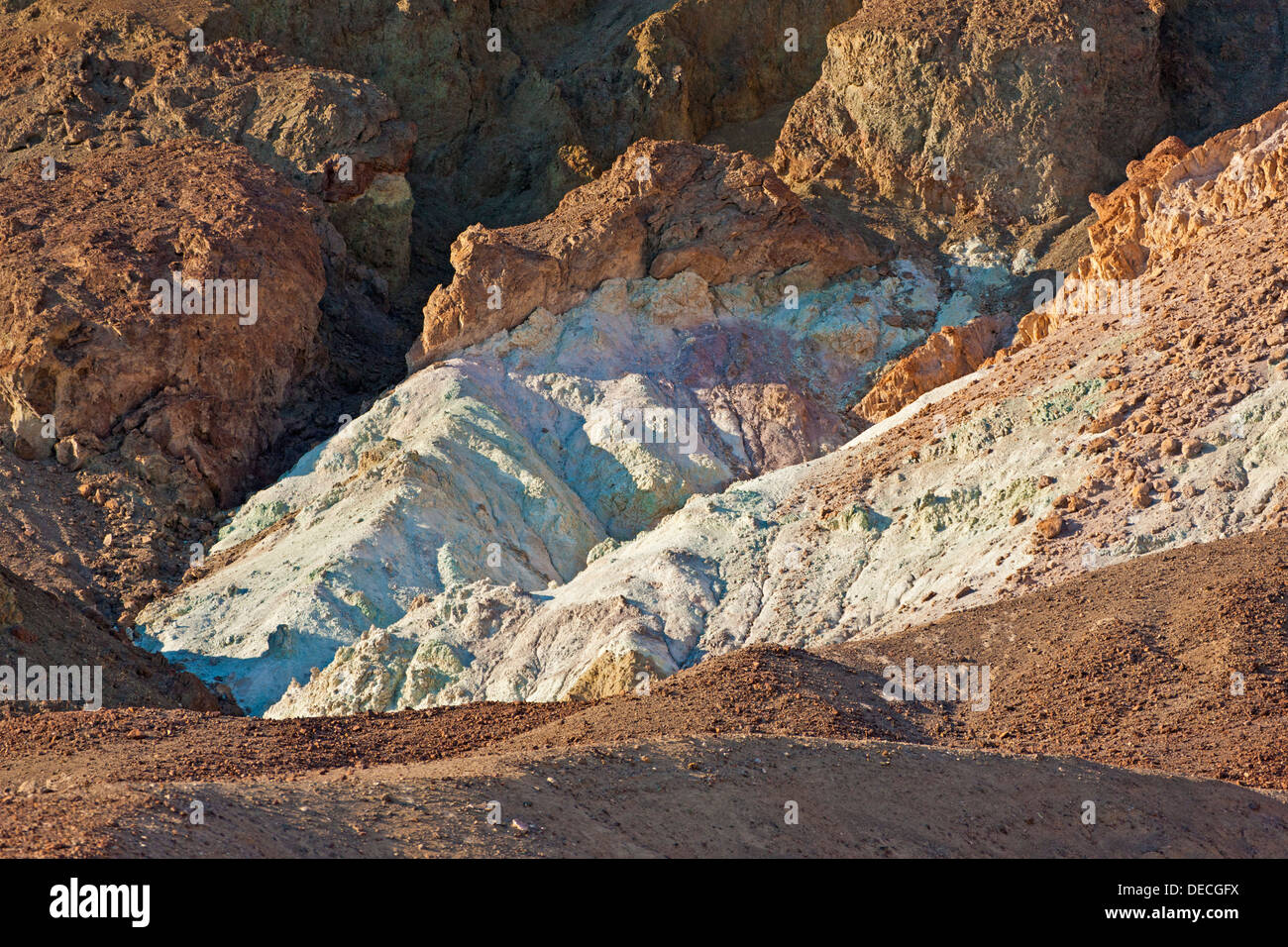 Le colline di artisti Pallet, Death Valley, California, Stati Uniti d'America. JMH5395 Foto Stock