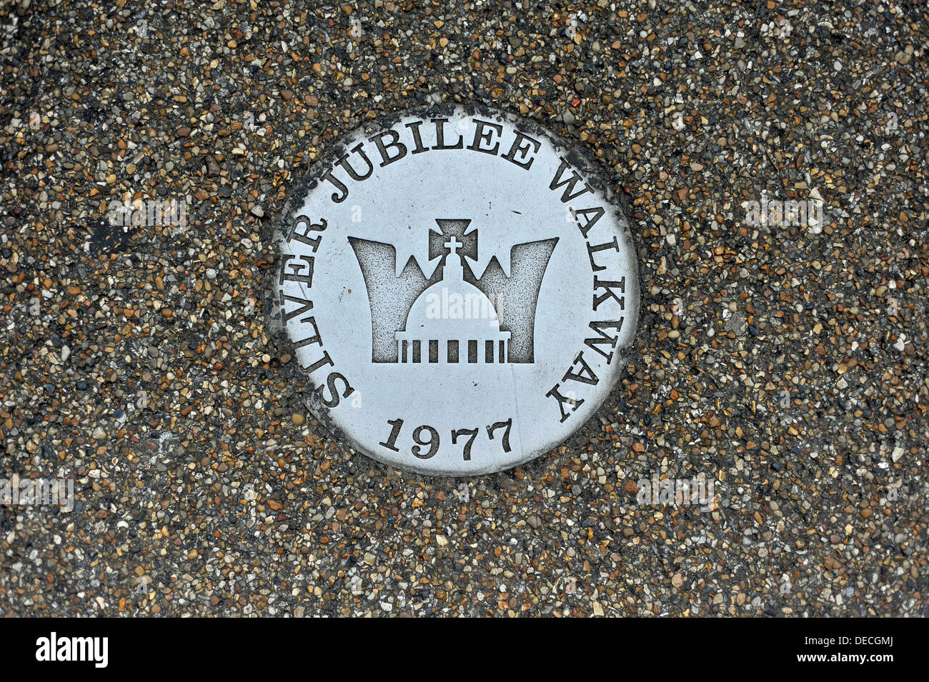 Silver Jubilee passerella 1977 Foto Stock