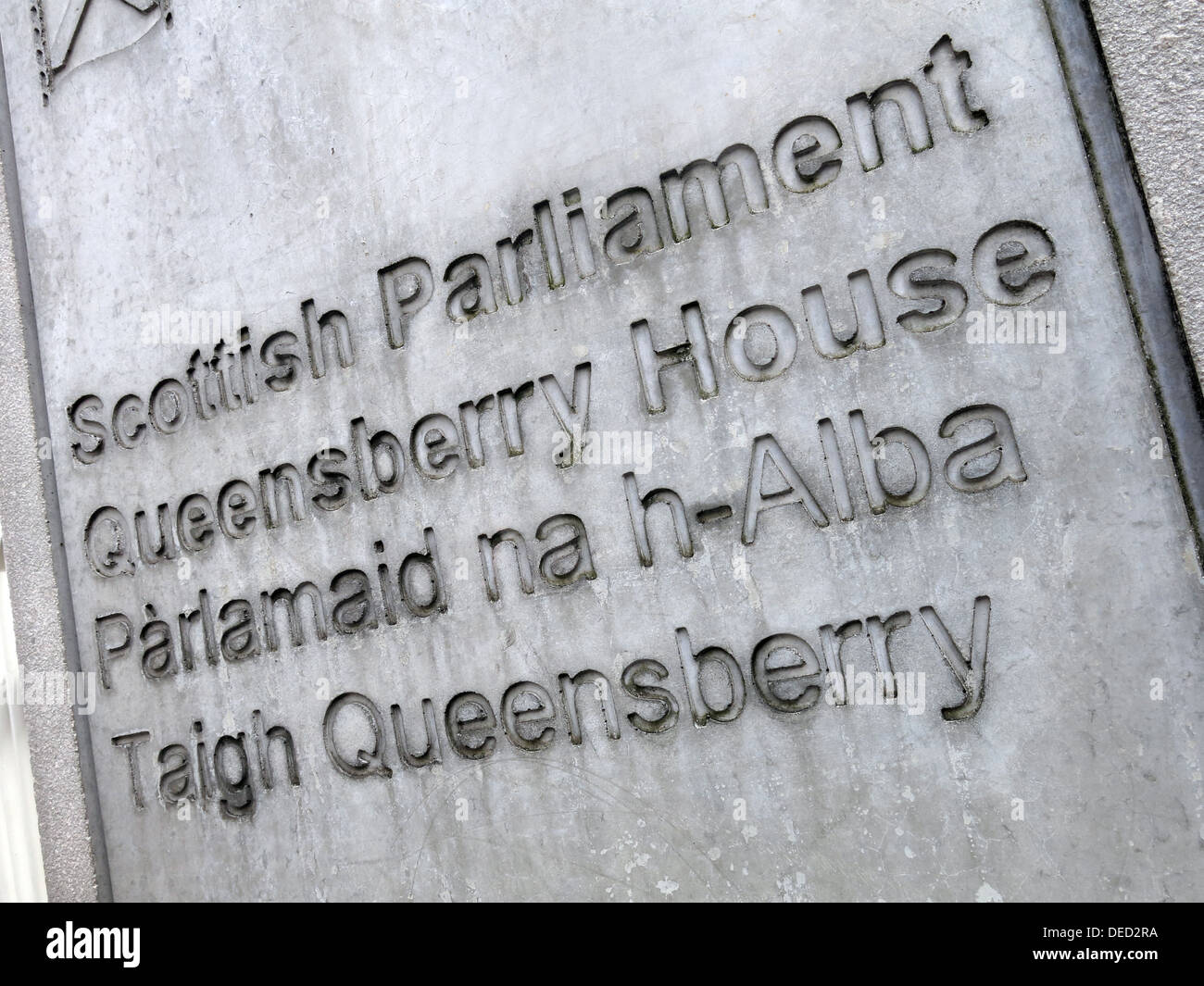 Il Parlamento Scozzese / Governo Queensberry House di Edimburgo che dovrebbe essere a casa di una Scozia indipendente Foto Stock