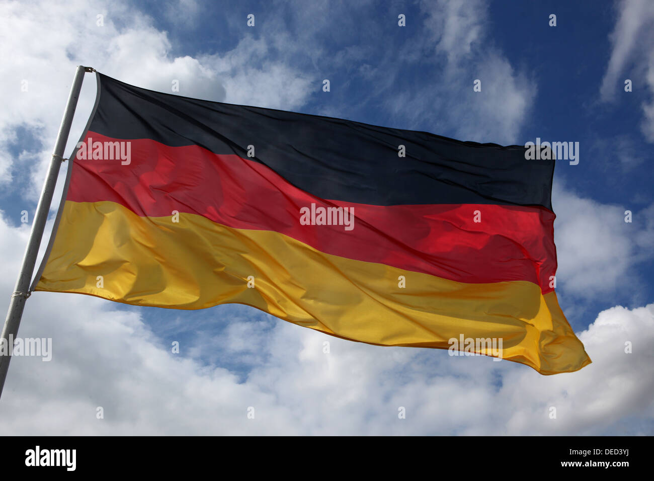 Hoppe Garden, la Germania, la bandiera nazionale della Germania Foto Stock