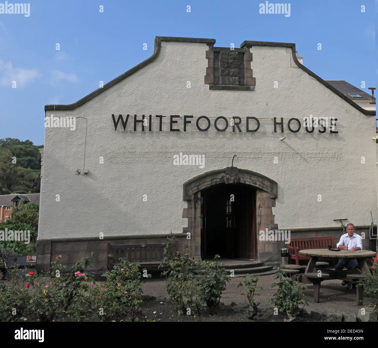 Casa Whitefoord Canongate Royal Mile , Edimburgo in Scozia Foto Stock