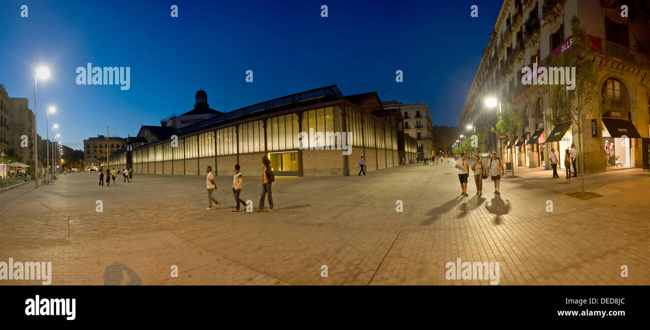 Mercat del Born edificio di Barcellona. Foto Stock