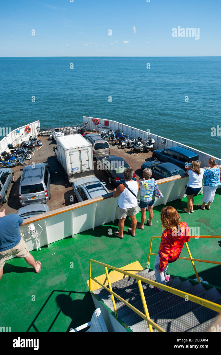 Stati Uniti d'America Ferries Cape May - Lewes traghetto che collega il New Jersey a Delaware attraverso la bocca del Delaware Bay - passeggeri e auto Foto Stock