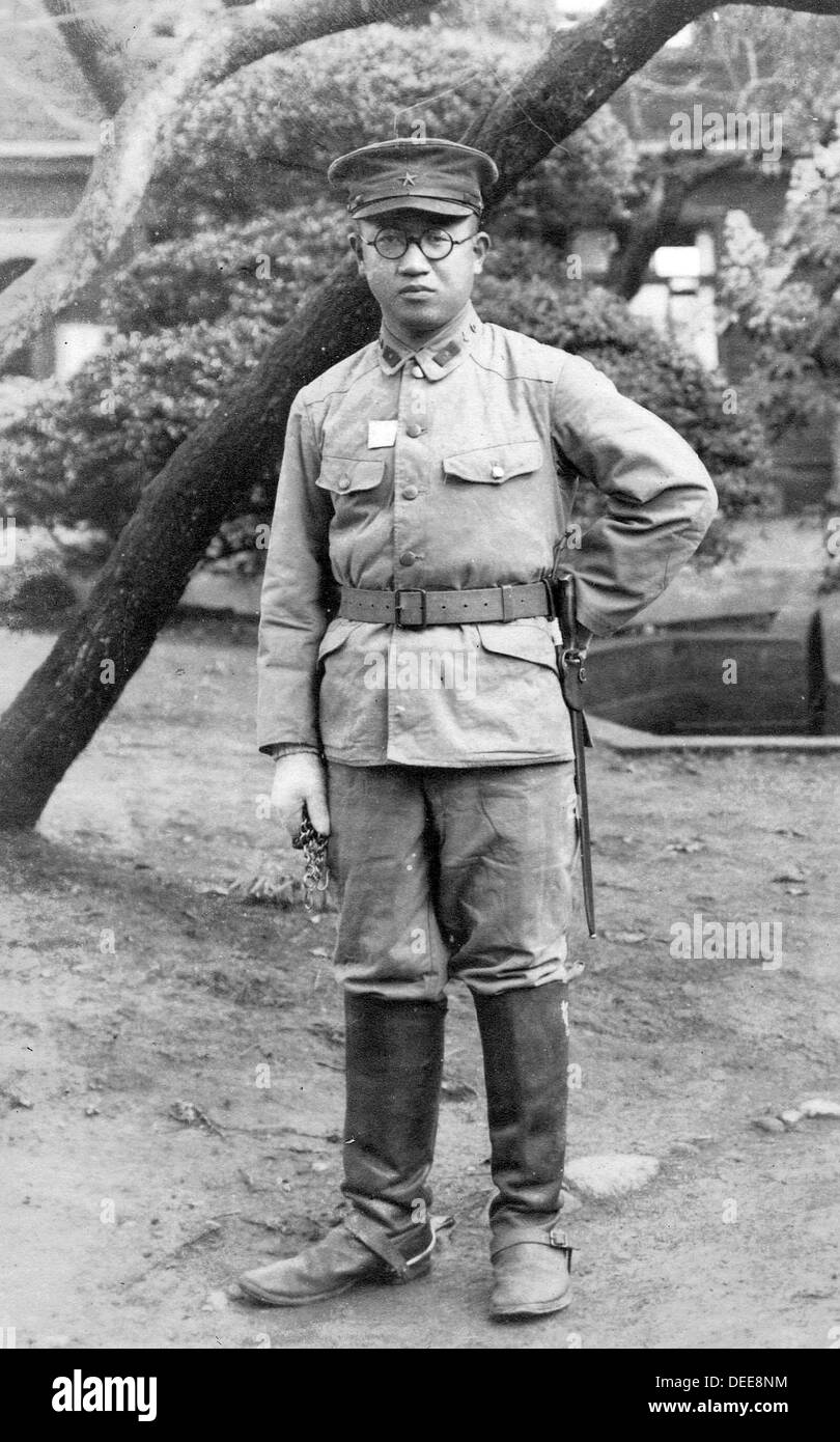 I soldati giapponesi in uniforme degli anni trenta-1940s Foto Stock