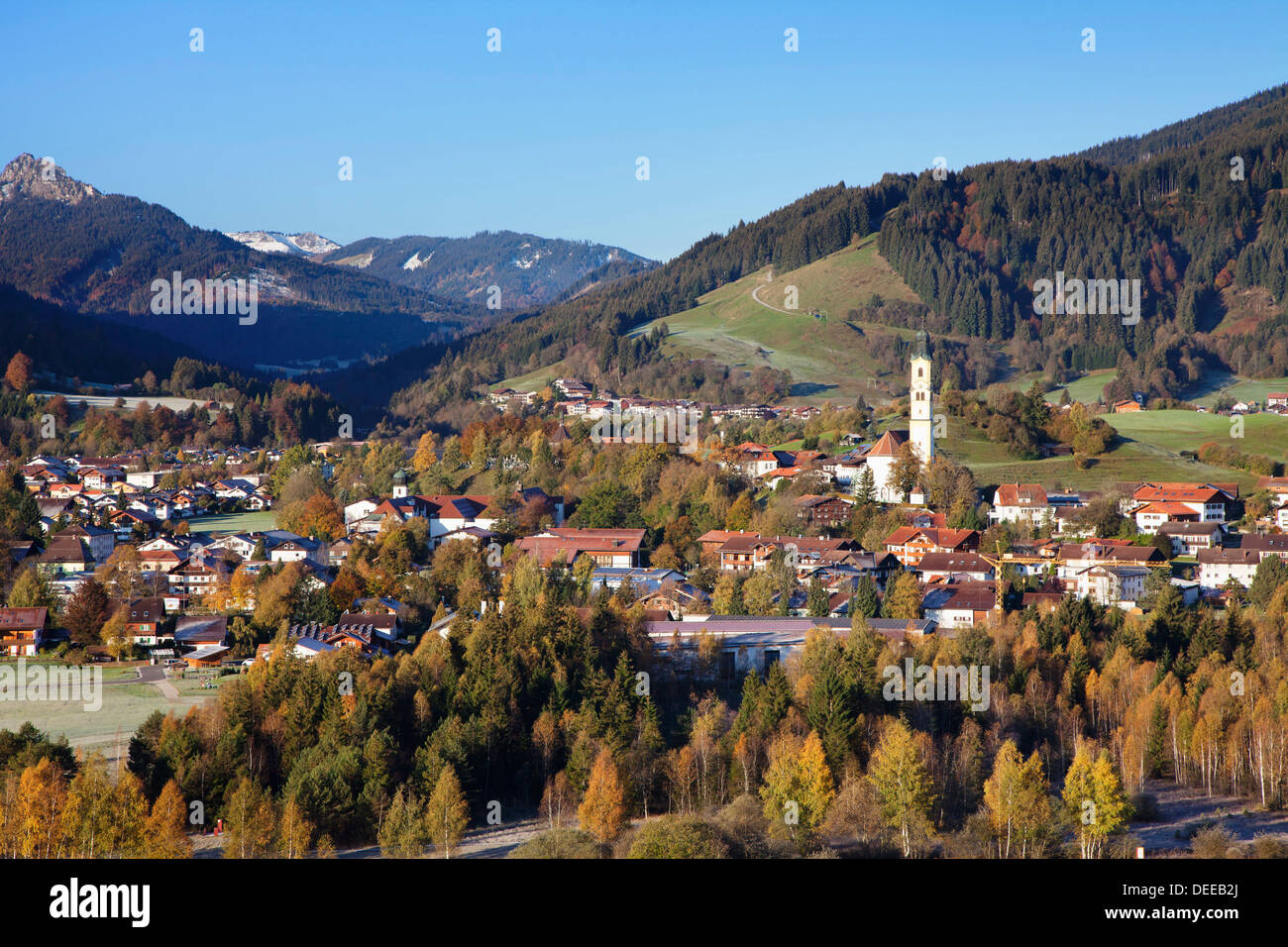 Pfronten, Allgau, Allgau Alpi, Baviera, Germania, Europa Foto Stock