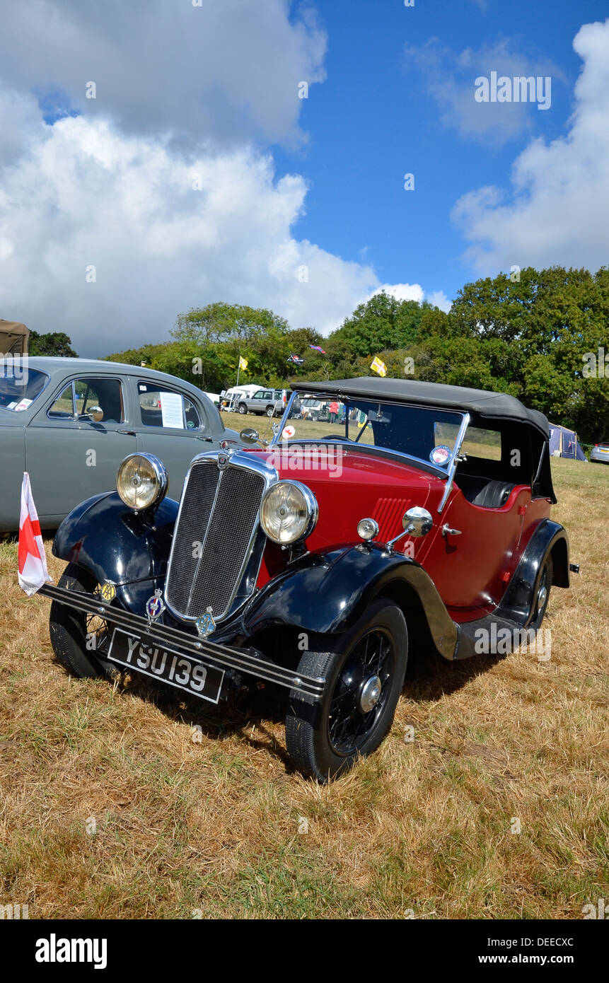 Morris 8 serie 1 - un britannico berlina da circa 1935 costruito a Cowley, Oxford. Foto Stock