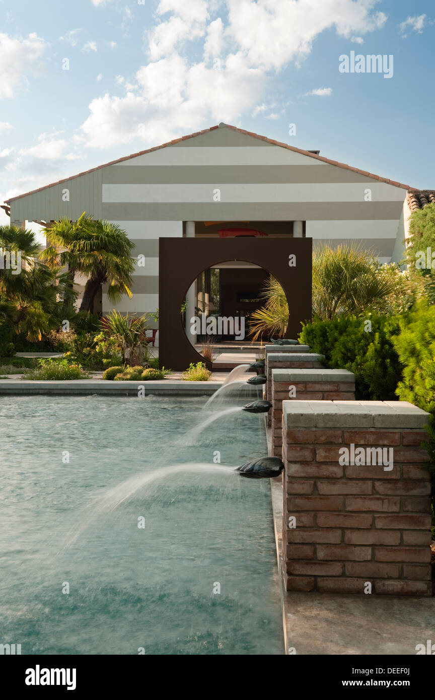 Garden design di Dominique Lafourcade in Provenza Foto Stock