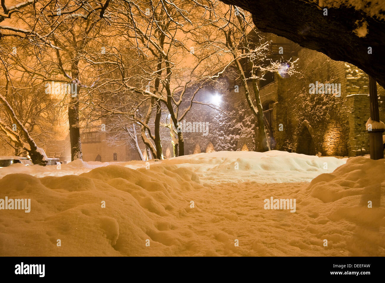 Tallinn tenda-parete Foto Stock