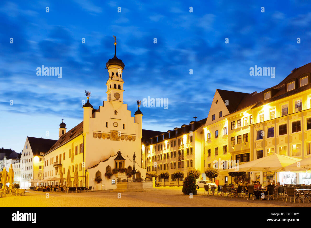 Town Hall, Kempten, Schwaben, Baviera, Germania, Europa Foto Stock
