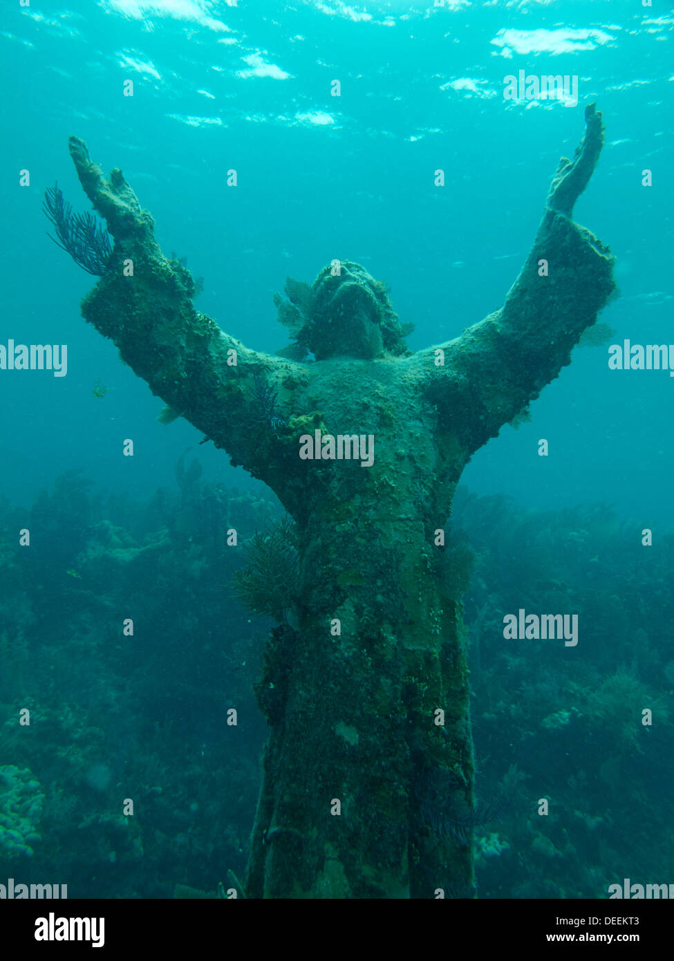 Cristo degli Abissi statua in Key Largo, Florida Foto Stock