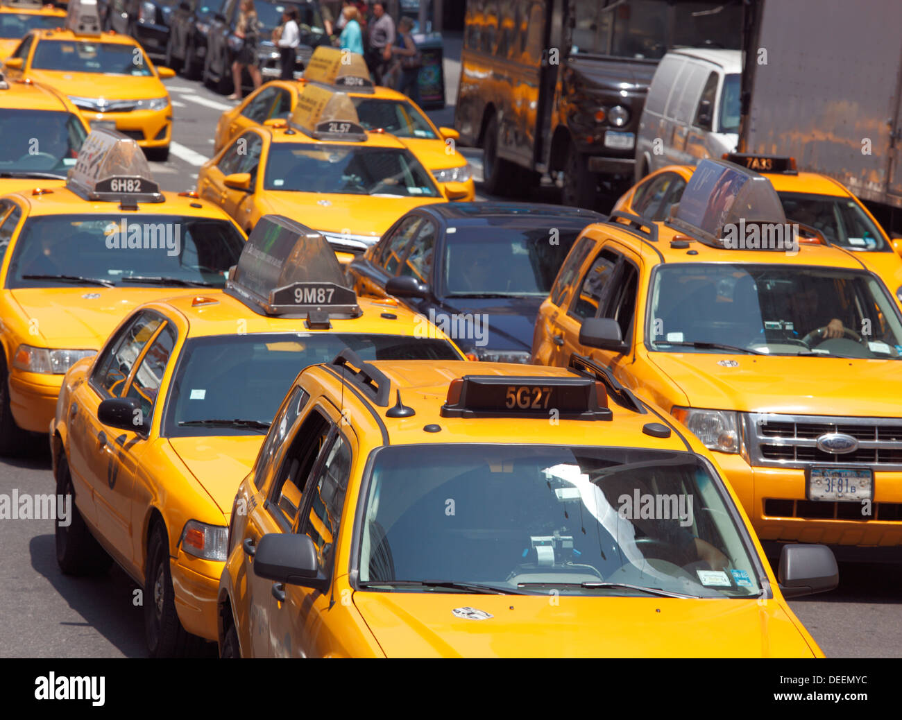 Taxi a New York City, Stati Uniti d'America. Foto Stock